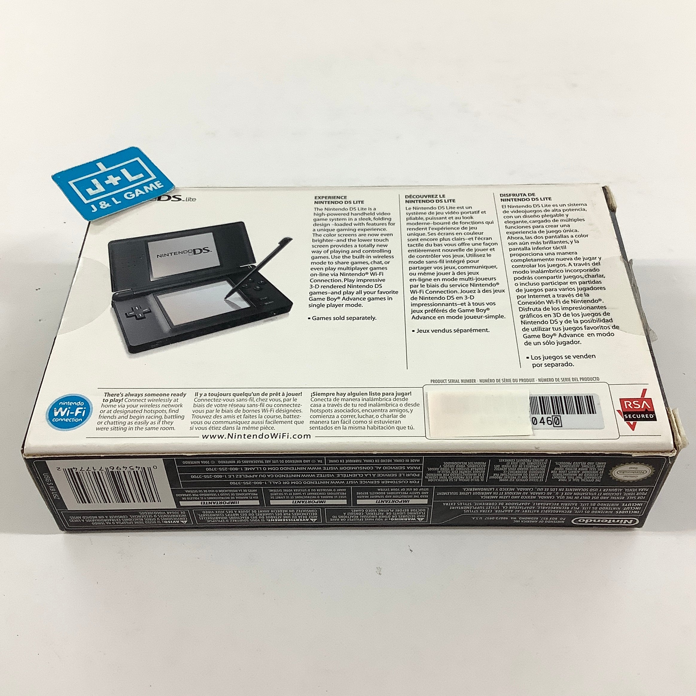 Nintendo DS Lite Console (Onyx) - (NDS) Nintendo DS [Pre-Owned] Consoles Nintendo