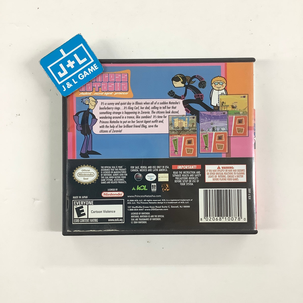 Princess Natasha: Student - Secret Agent - Princess - (NDS) Nintendo DS [Pre-Owned] Video Games DSI Games