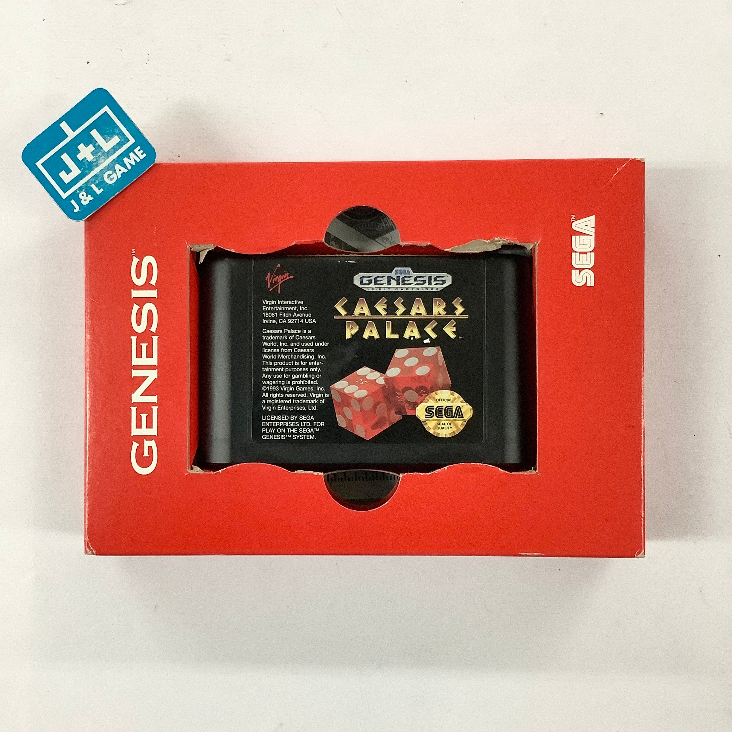 Caesars Palace - (SG) SEGA Genesis [Pre-Owned] | J&L Game