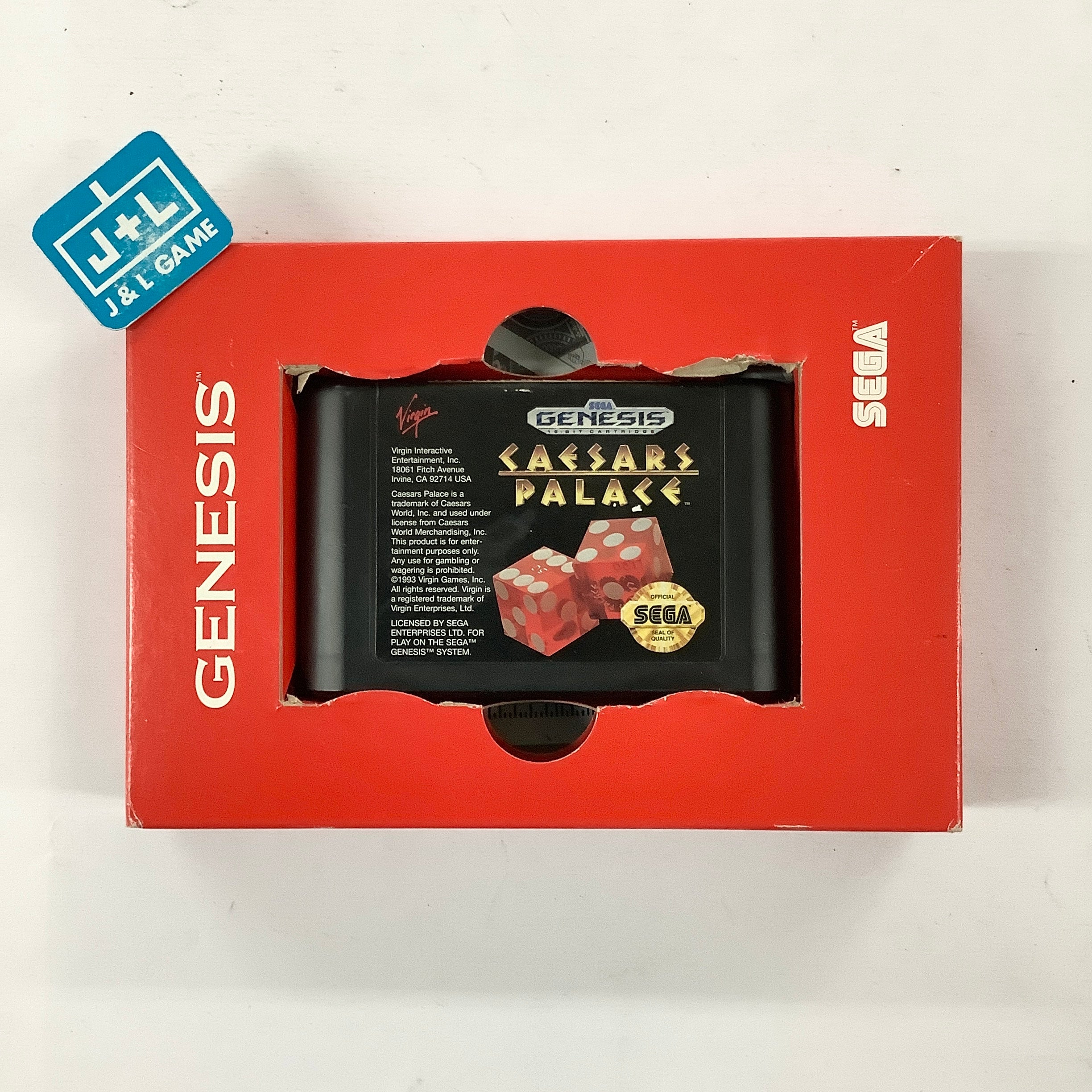 Caesars Palace - (SG) SEGA Genesis [Pre-Owned] Video Games Virgin Interactive   