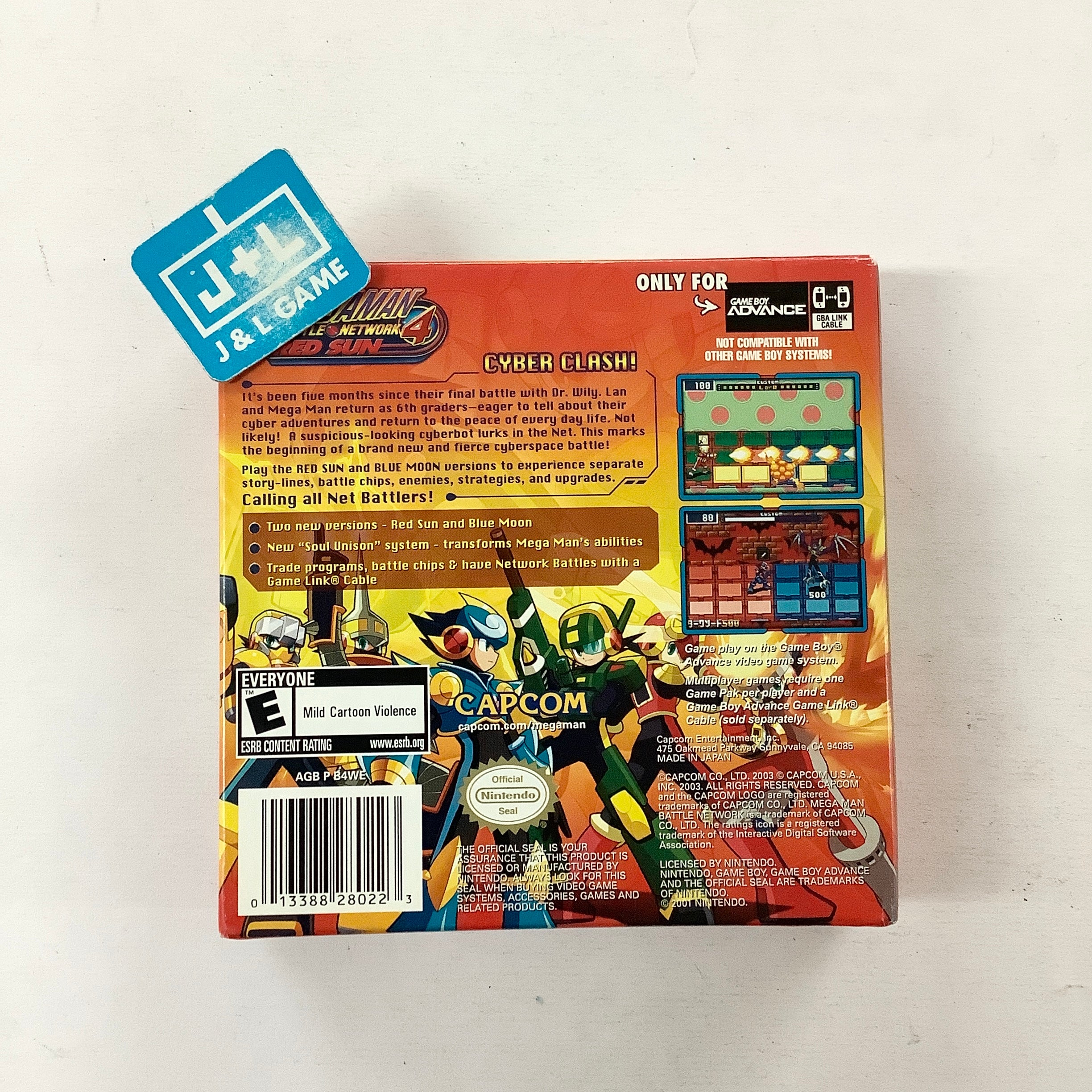 Mega Man Battle Network 4: Red Sun - (GBA) Game Boy Advance [Pre-Owned] Video Games Capcom   