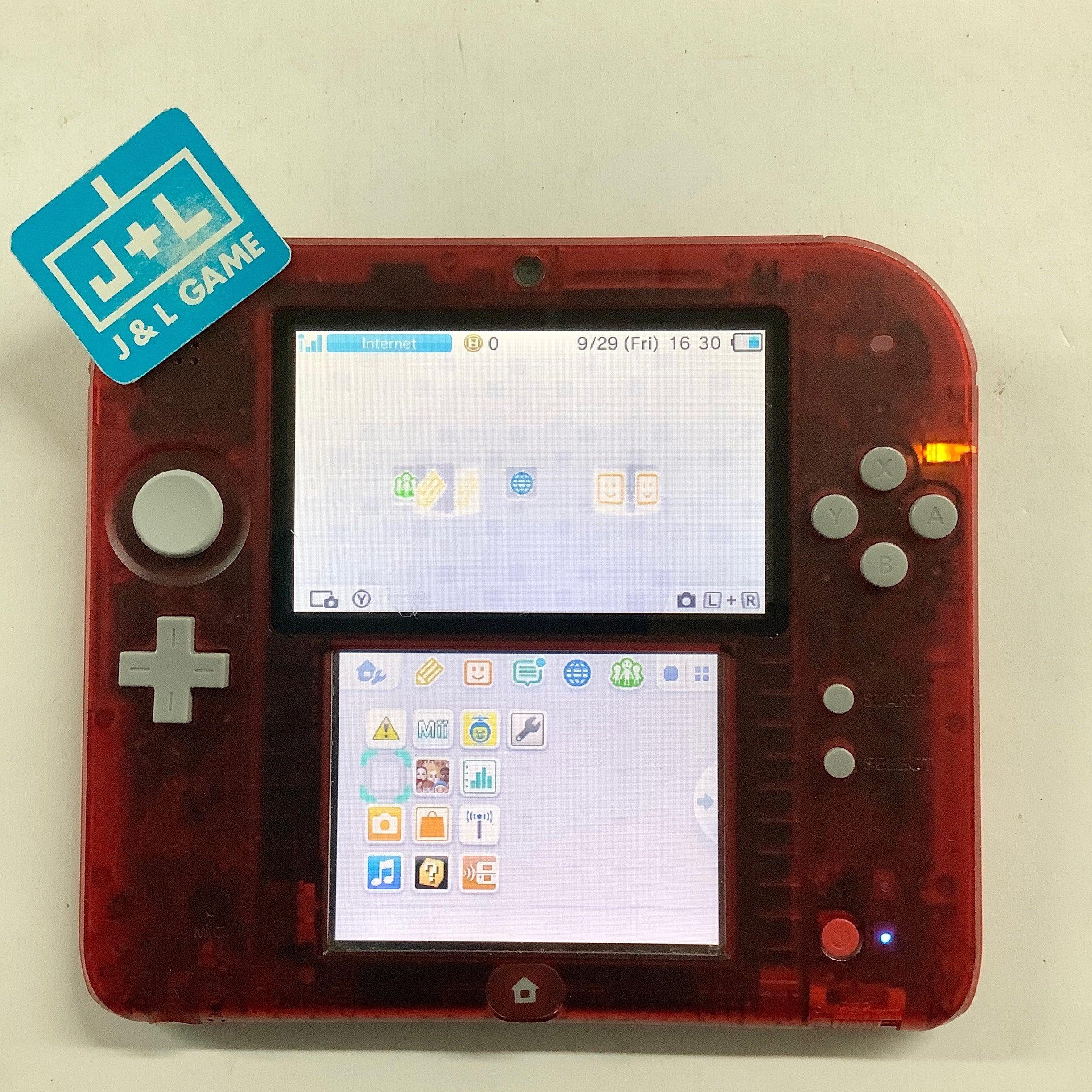 ニンテンドー3DS/2DS j Nintendo 2DS Console (Crystal Red) - Nintendo 3DS [Pre-Owned