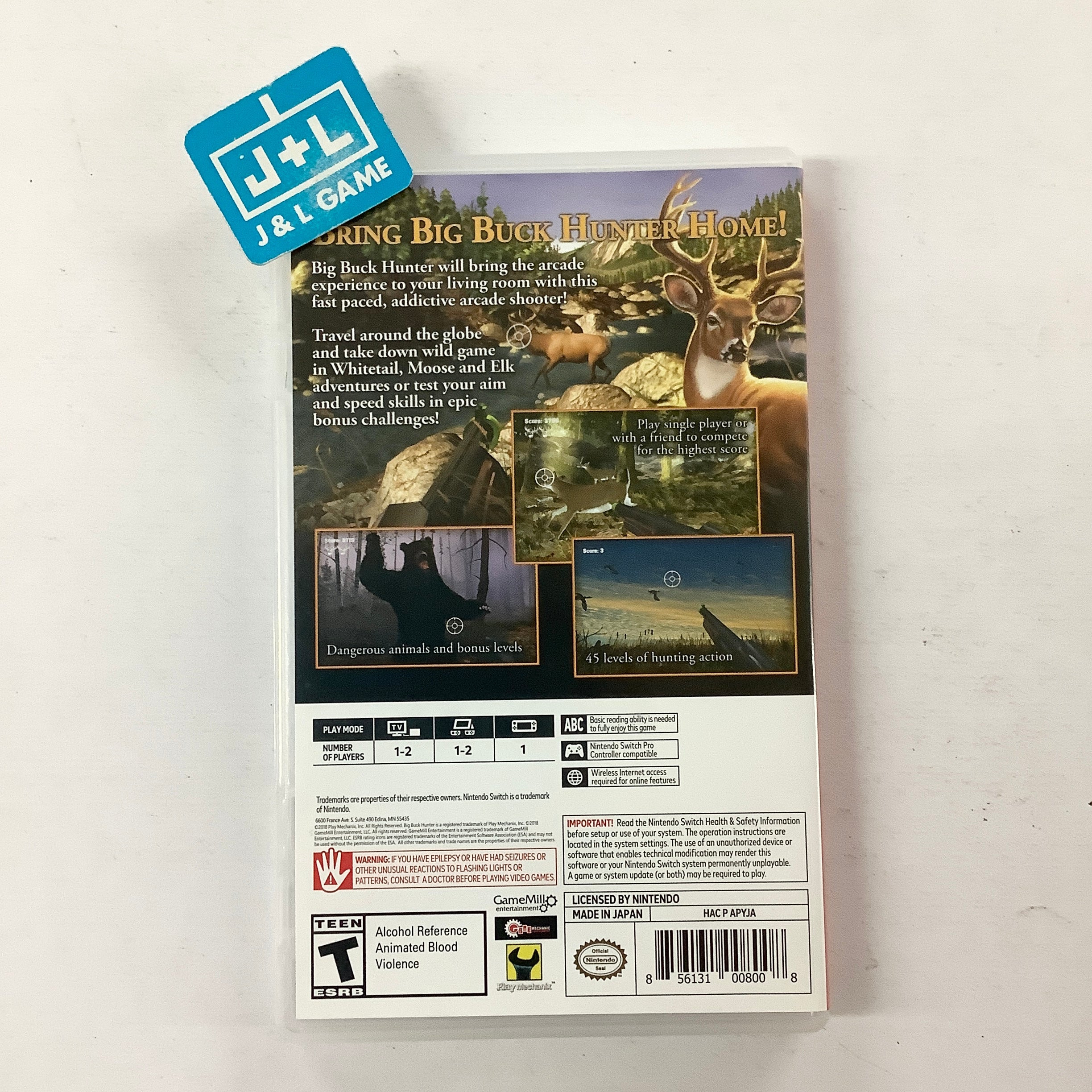 Big Buck Hunter Arcade - (NSW) Nintendo Switch [Pre-Owned] Video Games GameMill Entertainment   