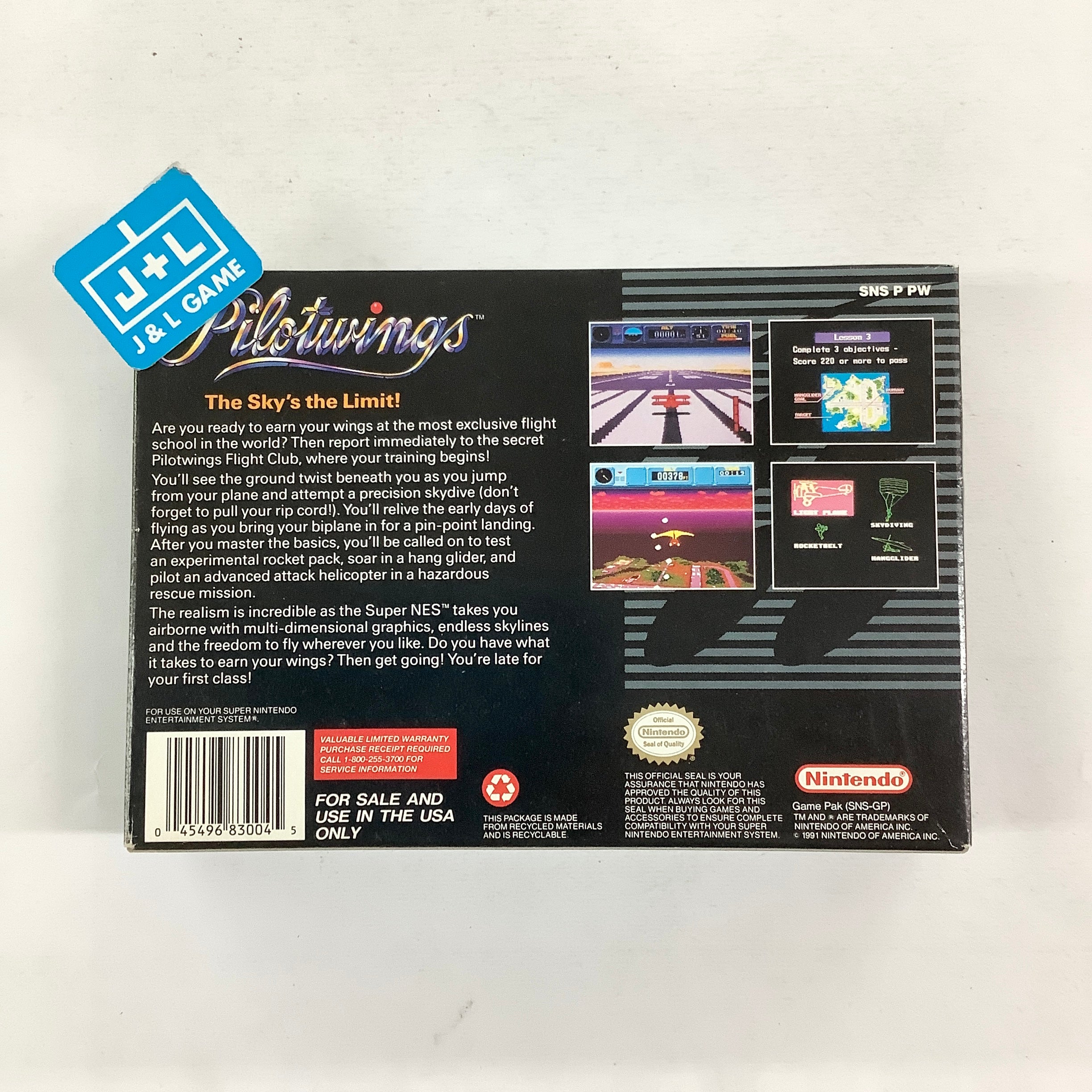 Pilotwings - (SNES) Super Nintendo [Pre-Owned] Video Games Nintendo