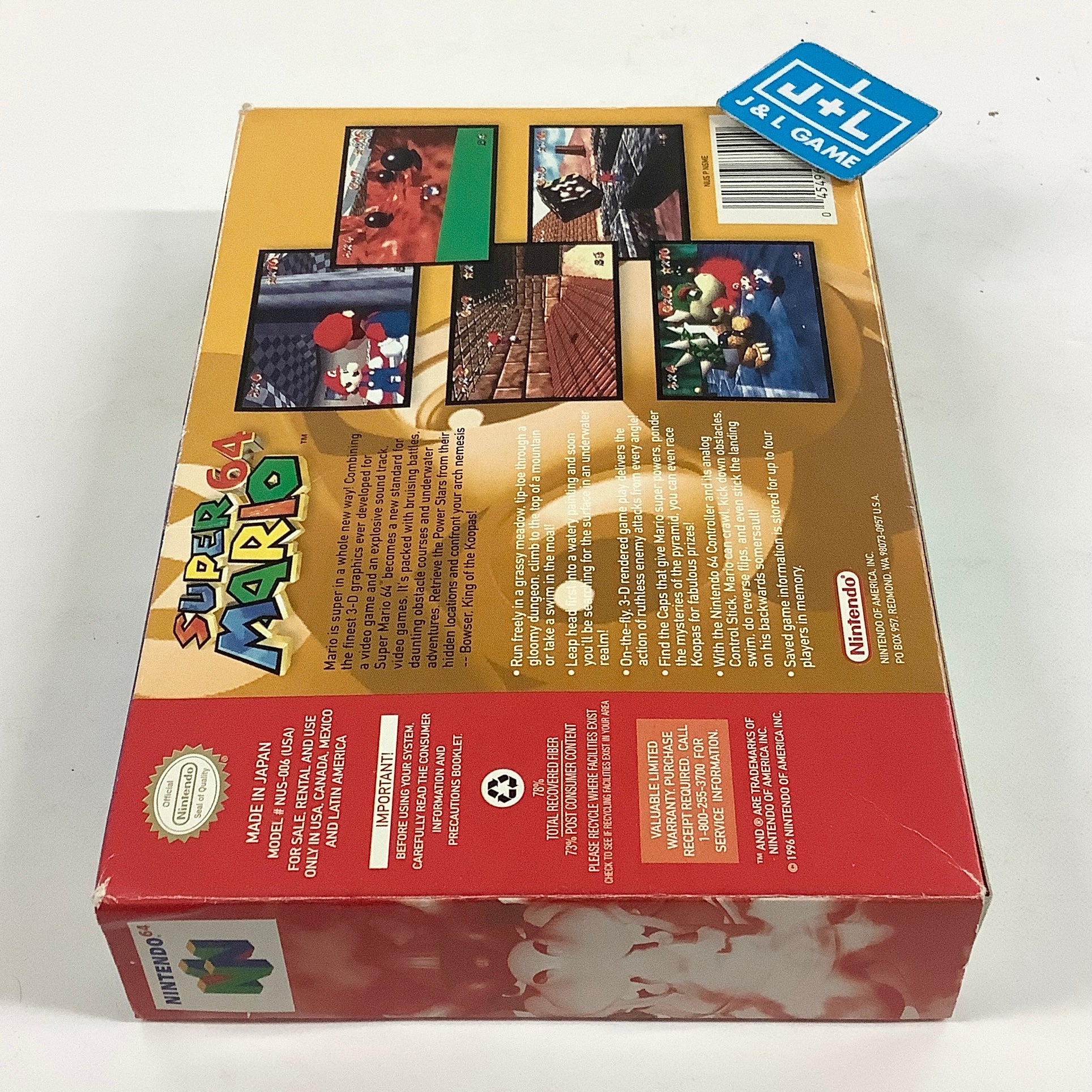 Super Mario 64 - (N64) Nintendo 64 [Pre-Owned] Video Games Nintendo