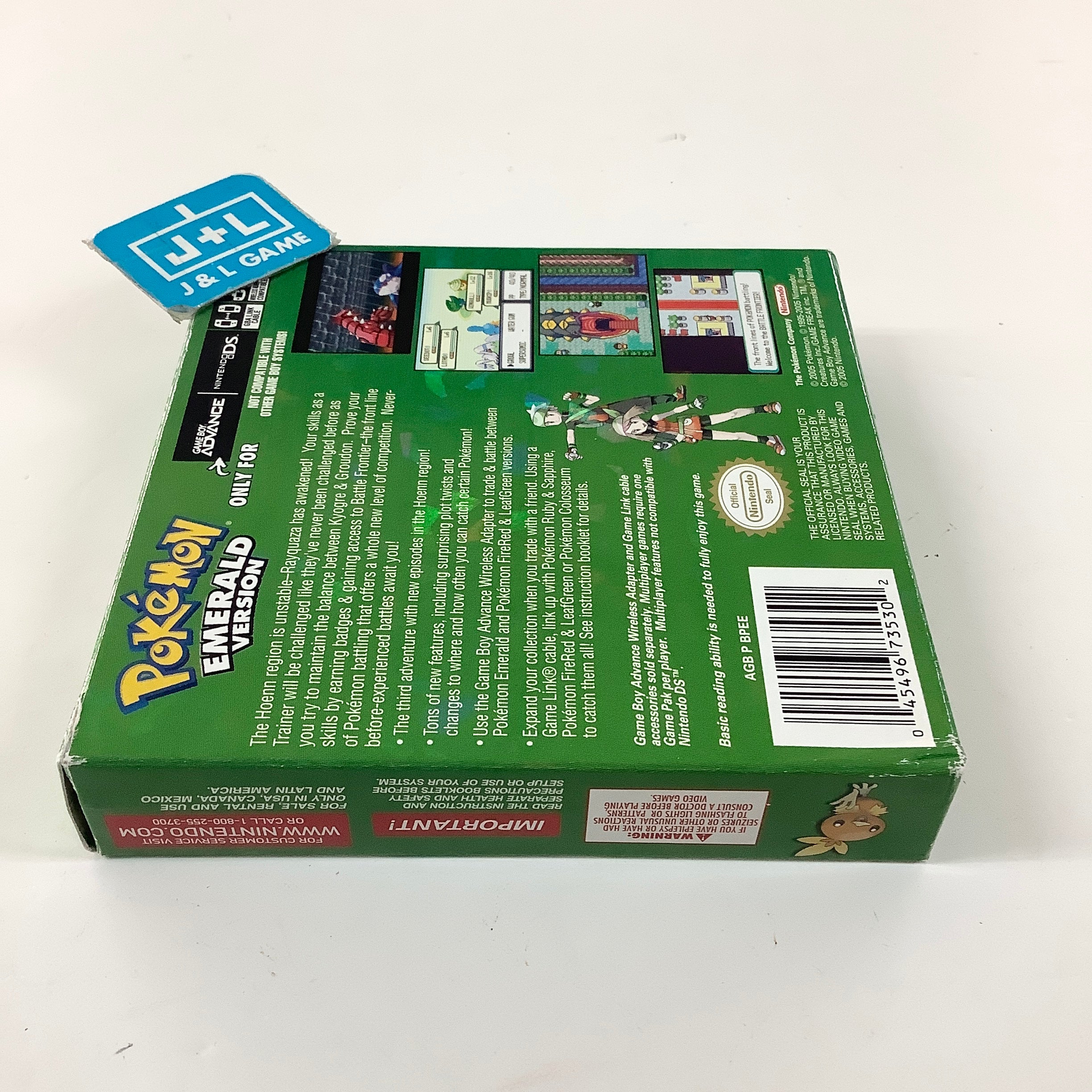 Pokemon Emerald Version - (GBA) Game Boy Advance [Pre-Owned] Video Games Nintendo