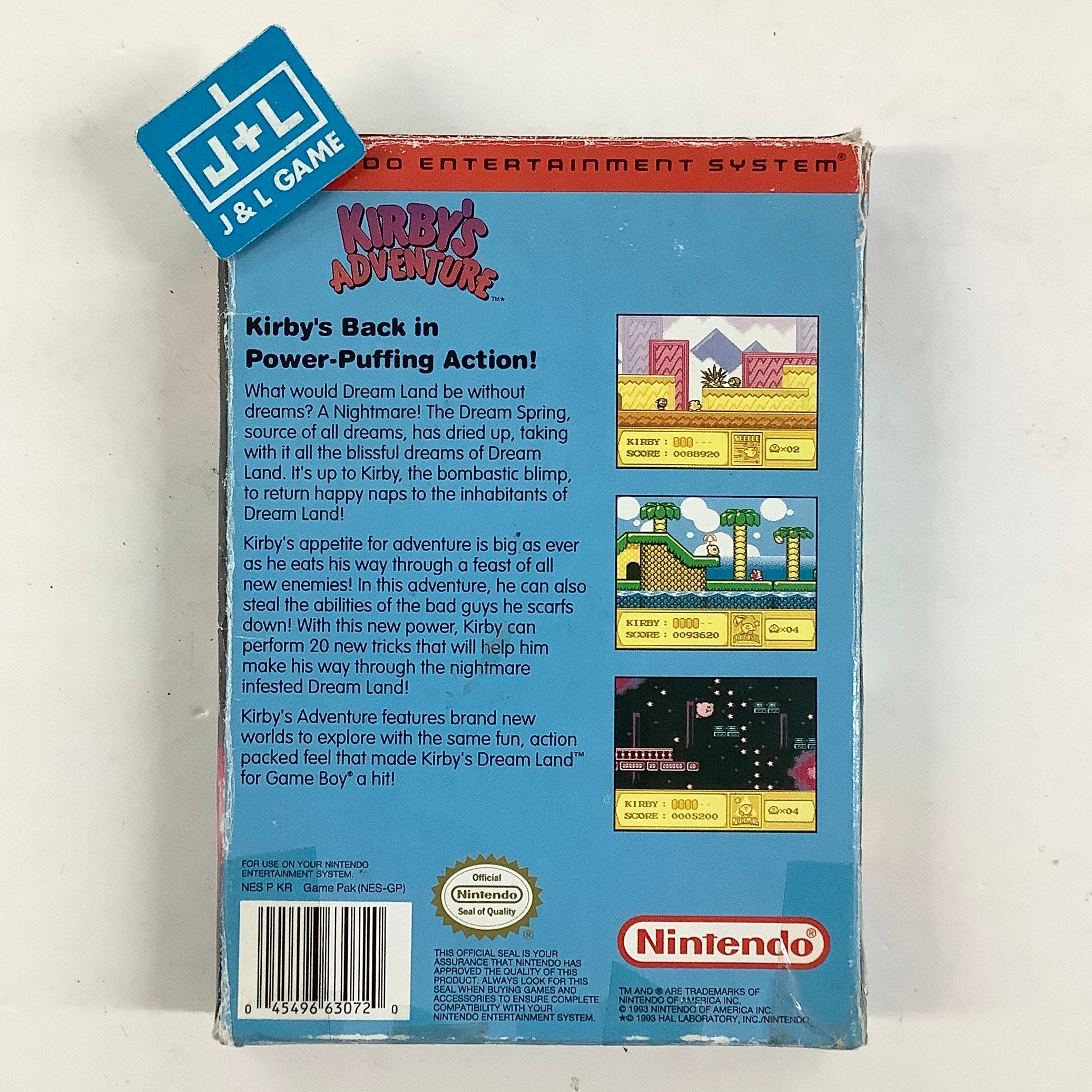 Kirby's Adventure - (NES) Nintendo Entertainment System [Pre-Owned] Video Games Nintendo