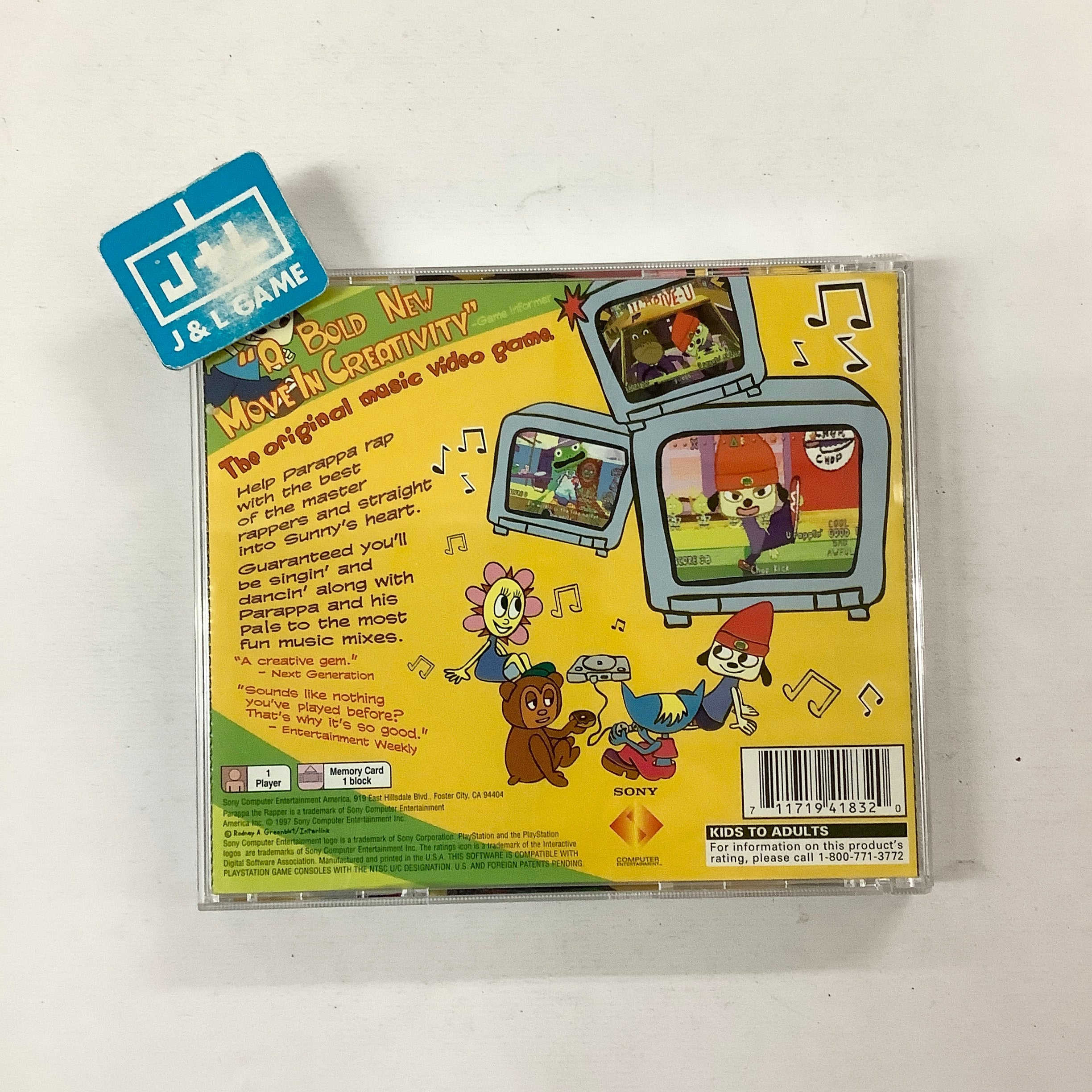 PaRappa the Rapper - (PS1) PlayStation 1 [Pre-Owned] | J&L Game