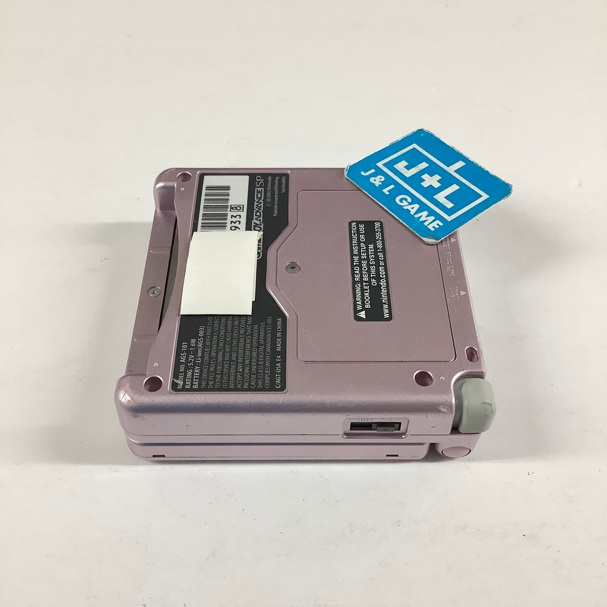 Nintendo Game Boy Advance SP Console AGS - 101 (Pearl Pink) - (GBA) Game Boy Advance SP [Pre-Owned]
