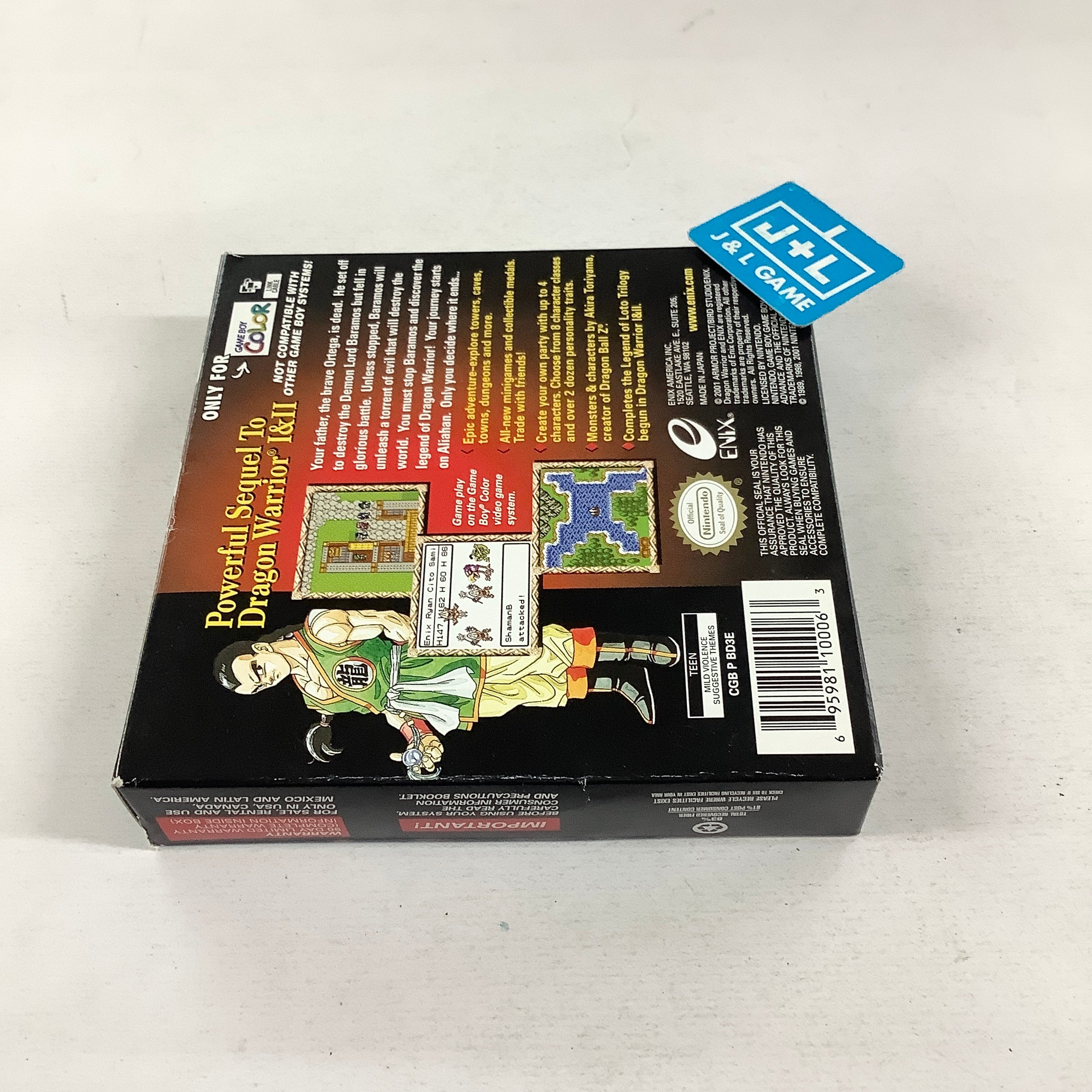 Dragon Warrior III - (GBC) Game Boy Color [Pre-Owned] Video Games Enix Corporation