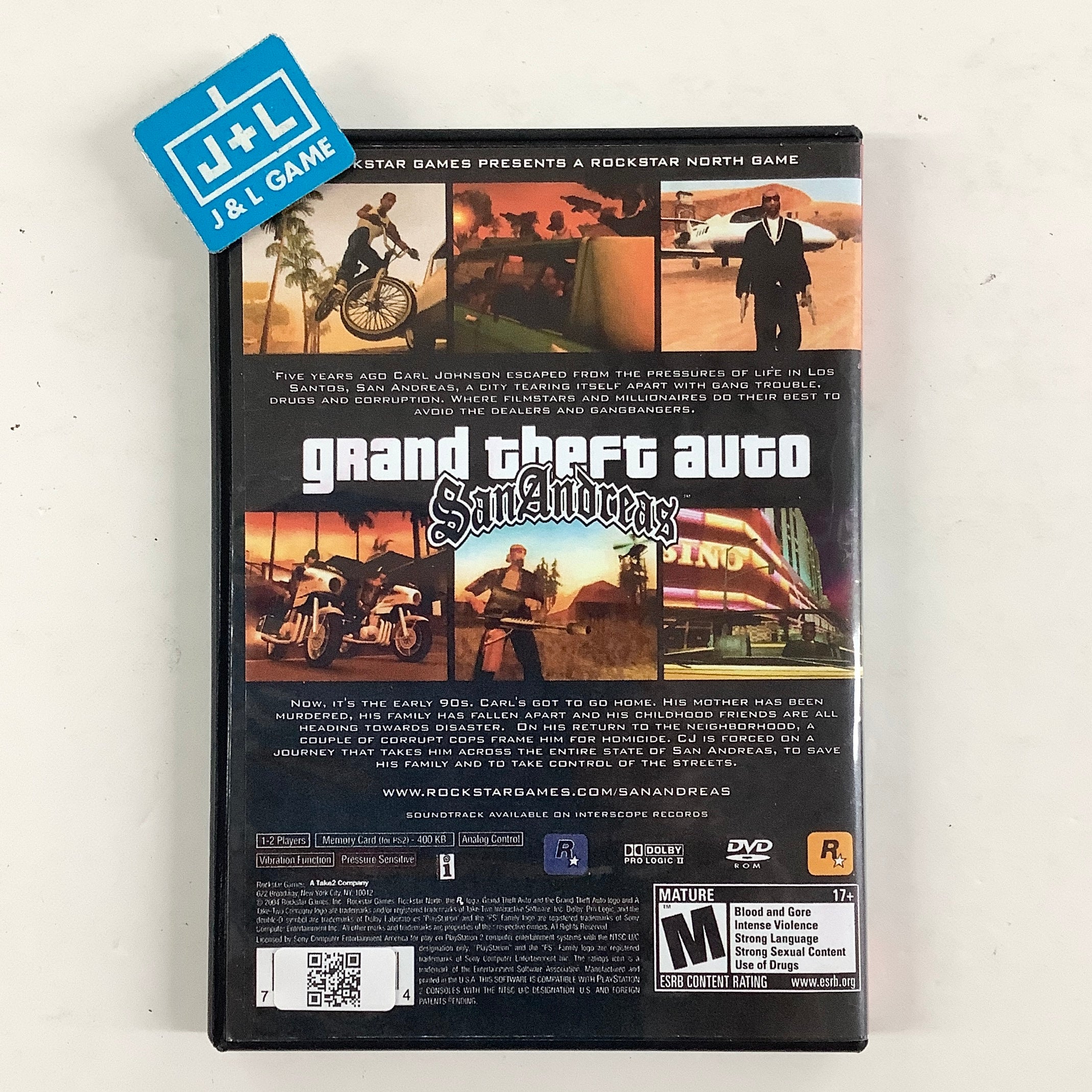 Grand Theft Auto: San Andreas (Greatest Hits) - (PS2) PlayStation 2 [Pre-Owned] Video Games Rockstar Games