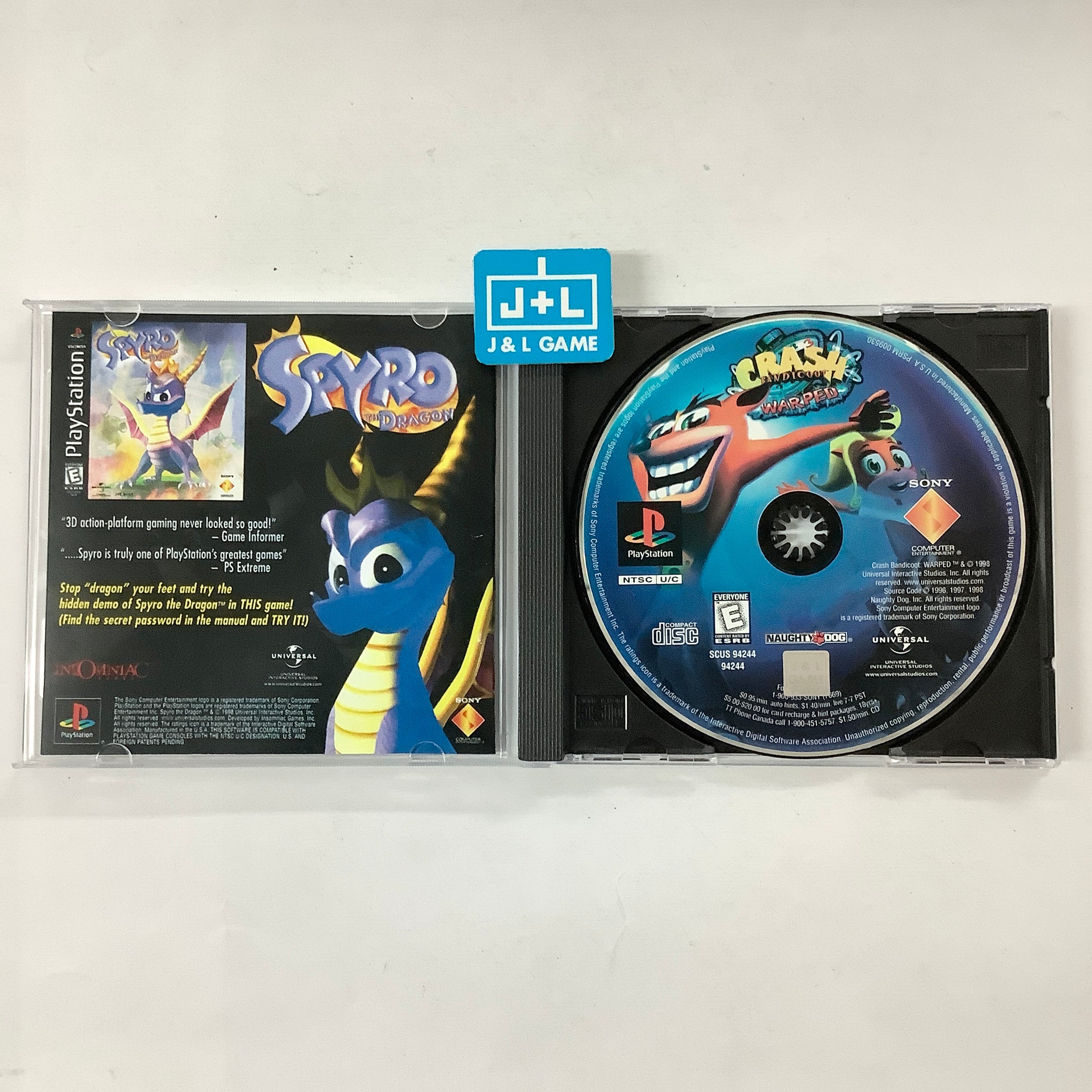 Crash Bandicoot 3: Warped  - (PS1) PlayStation 1 [Pre-Owned] Video Games SCEA   