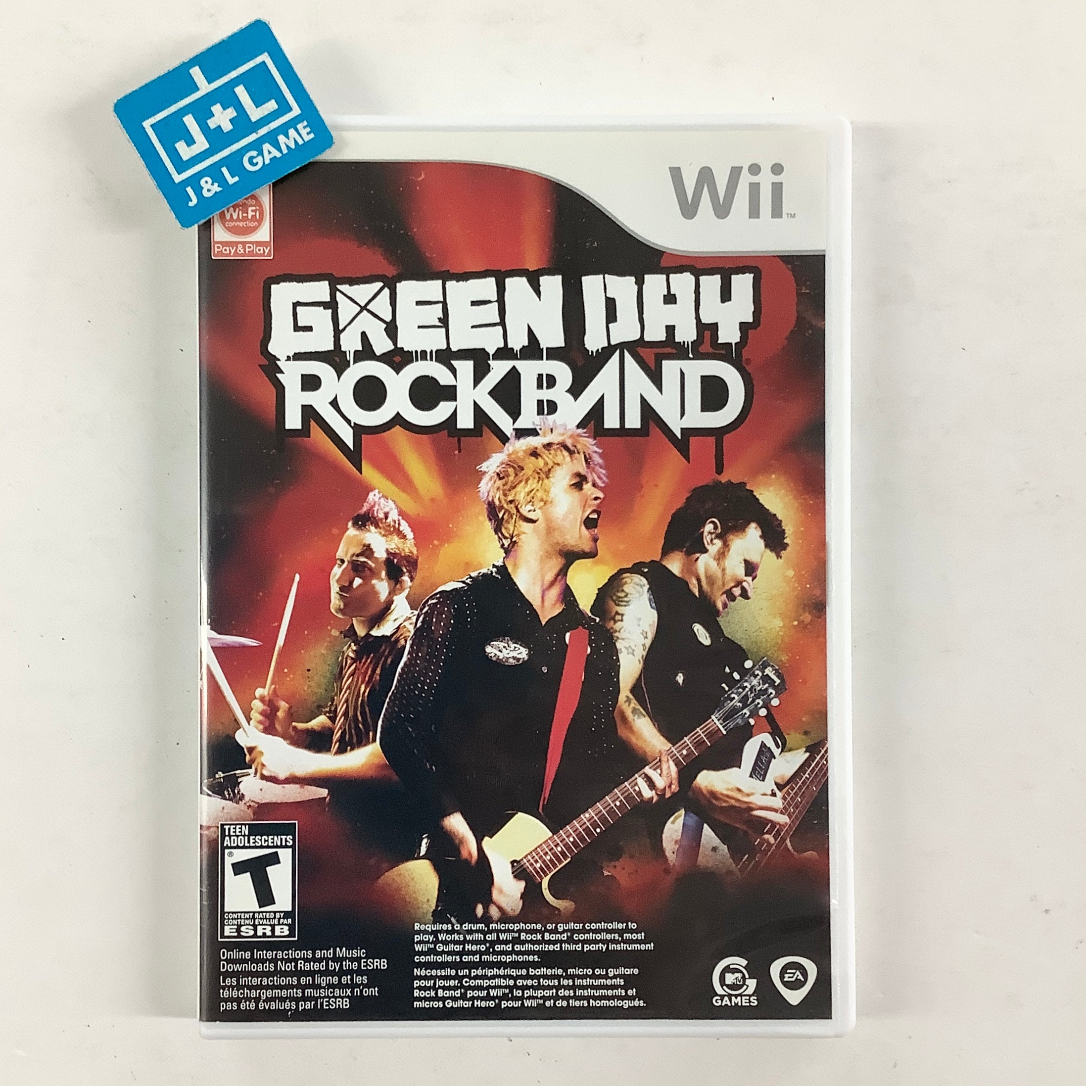 Green Day Rock Band - Nintendo Wii [Pre-Owned] Video Games Electronic Arts