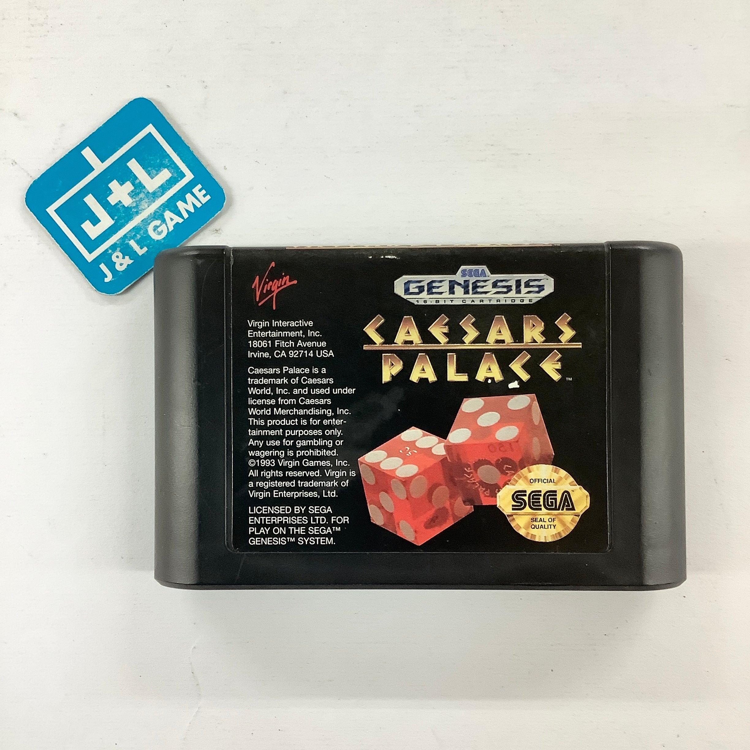 Caesars Palace - (SG) SEGA Genesis [Pre-Owned] Video Games Virgin Interactive   