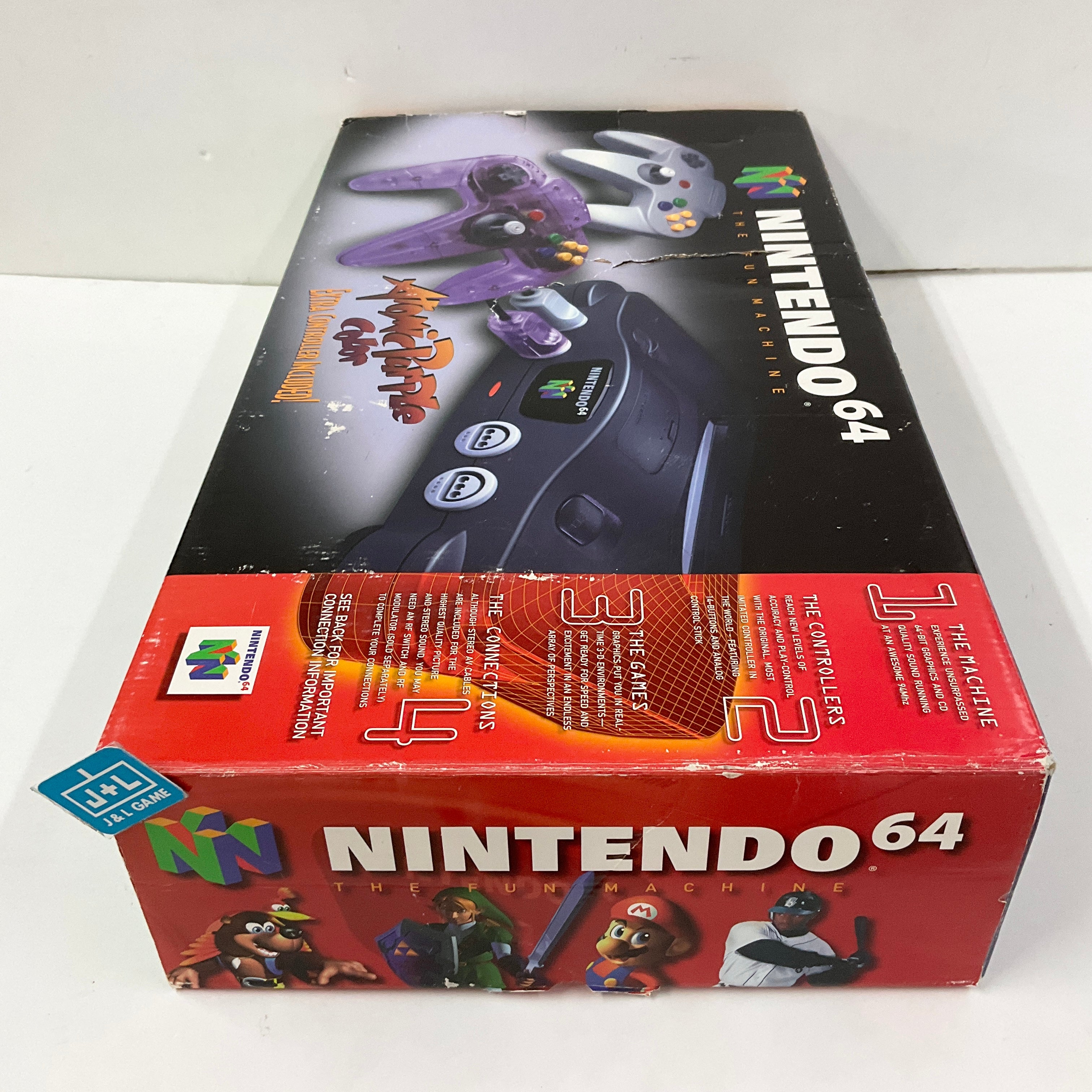 Nintendo 64 Hardware Console (Black w/ Atomic Purple Controller) - (N64) Nintendo 64 [Pre-Owned] Consoles Nintendo