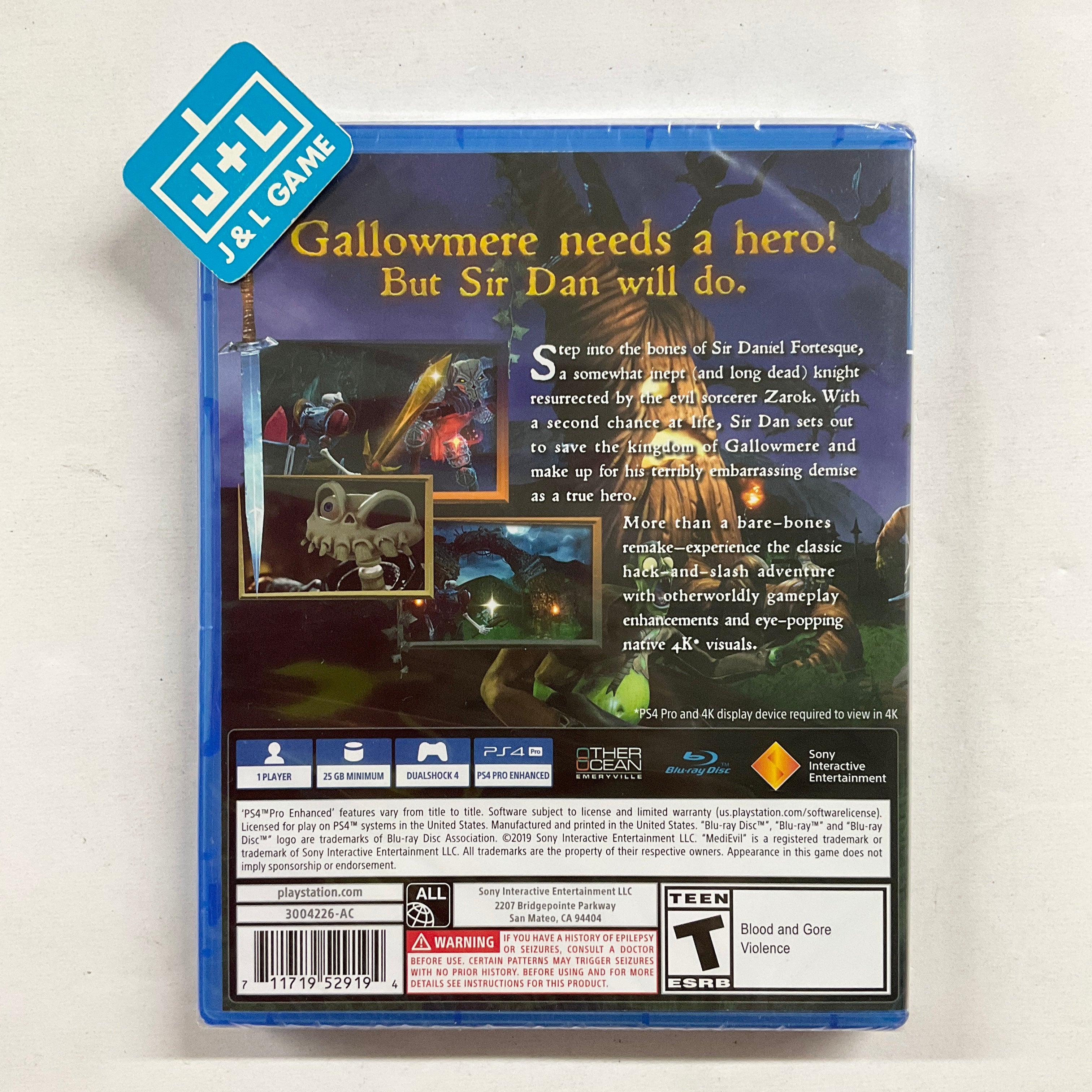 MediEvil - (PS4) PlayStation 4 | J&L Game