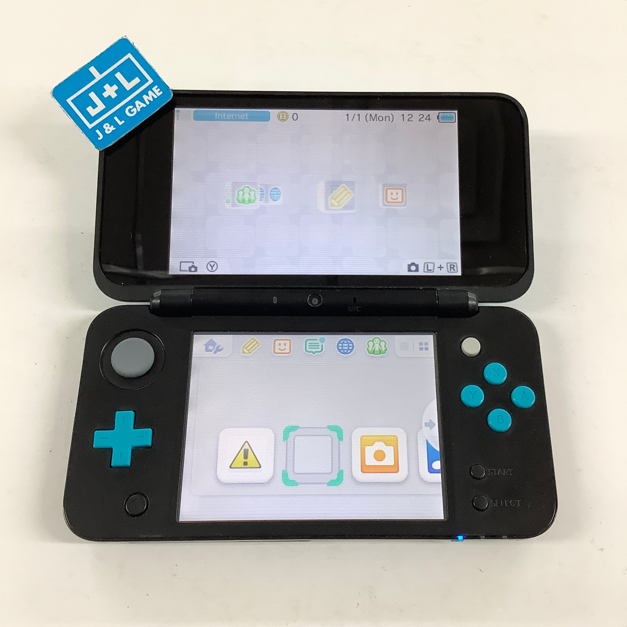 New Nintendo 2DS XL Console (Black + Turquoise) - Nintendo 3DS [Pre-Owned] Consoles Nintendo