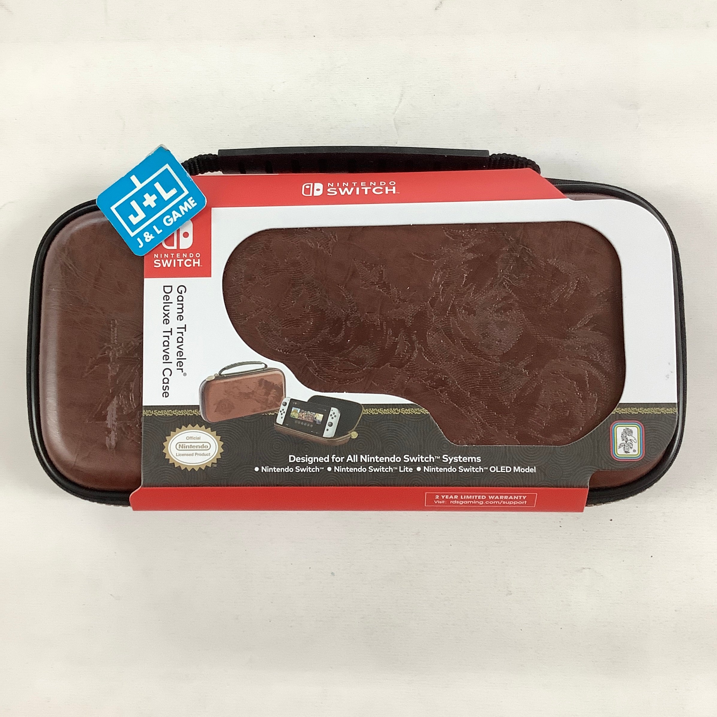 RDS The Legend of Zelda: Tears of the Kingdom Game Traveler Deluxe Travel Case (Brown) - (NSW) Nintendo Switch ACCESSORIES RDS Industries