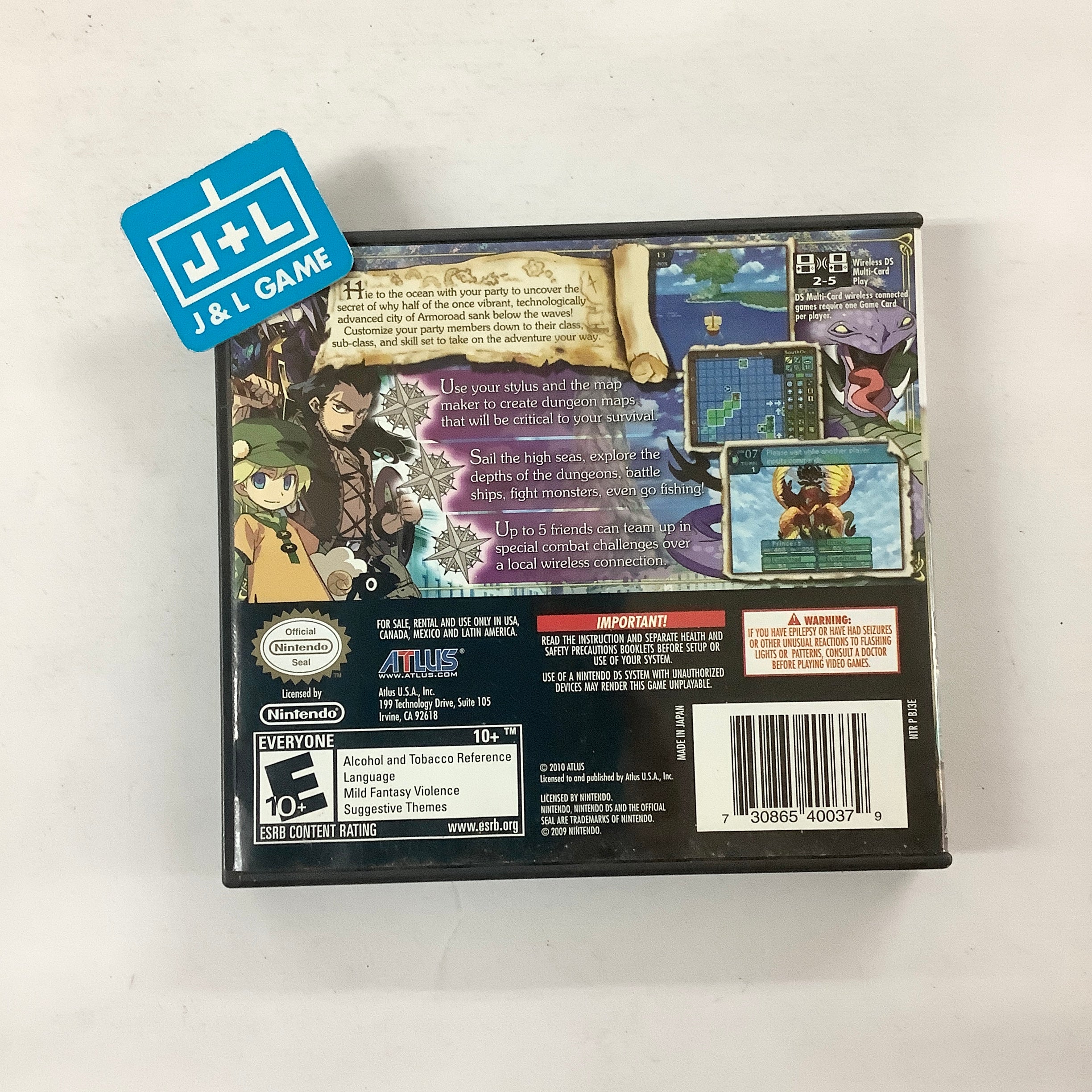 Etrian Odyssey III: The Drowned City - (NDS) Nintendo DS [Pre-Owned] Video Games Atlus   