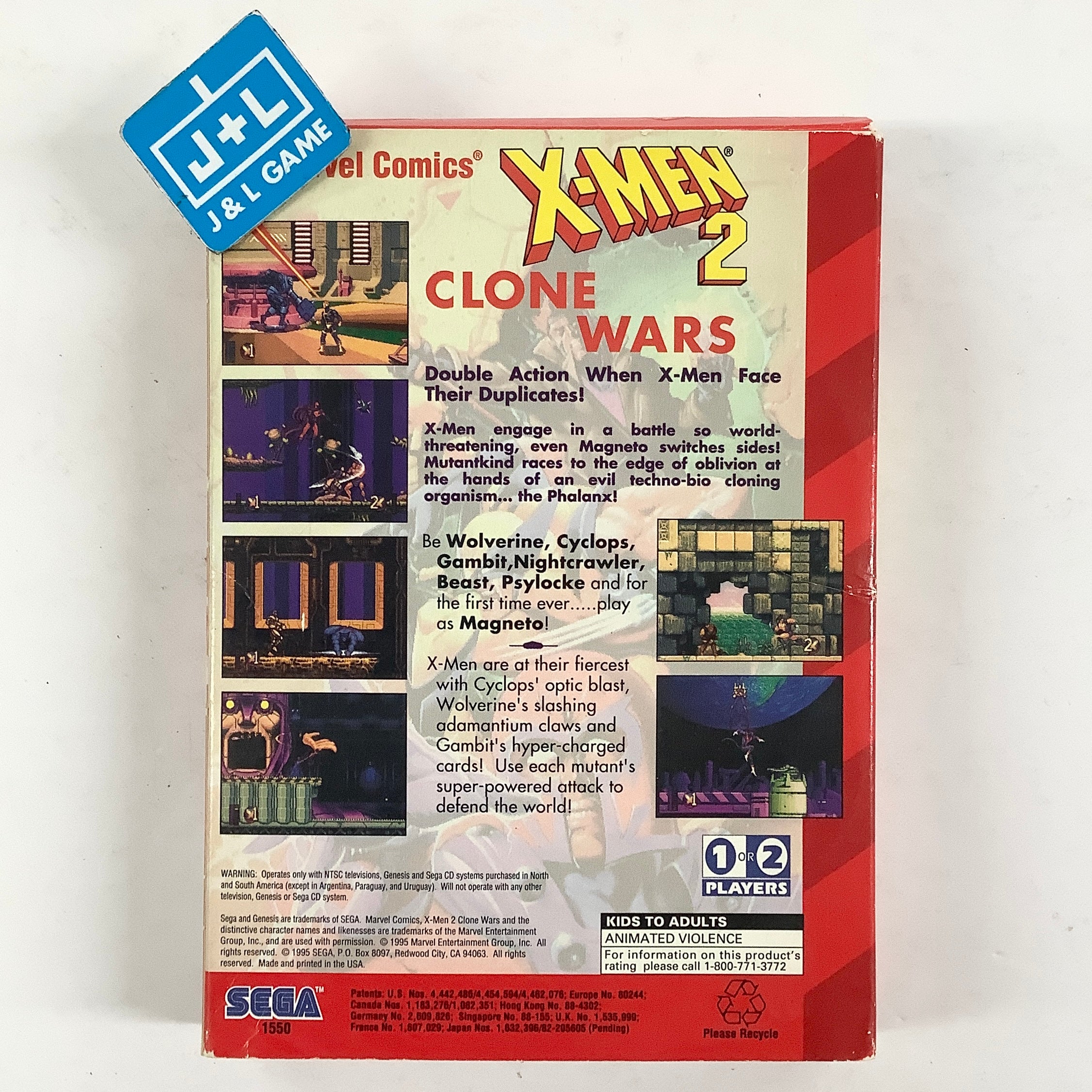 X-Men 2: Clone Wars - (SG) SEGA Genesis [Pre-Owned] Video Games Sega