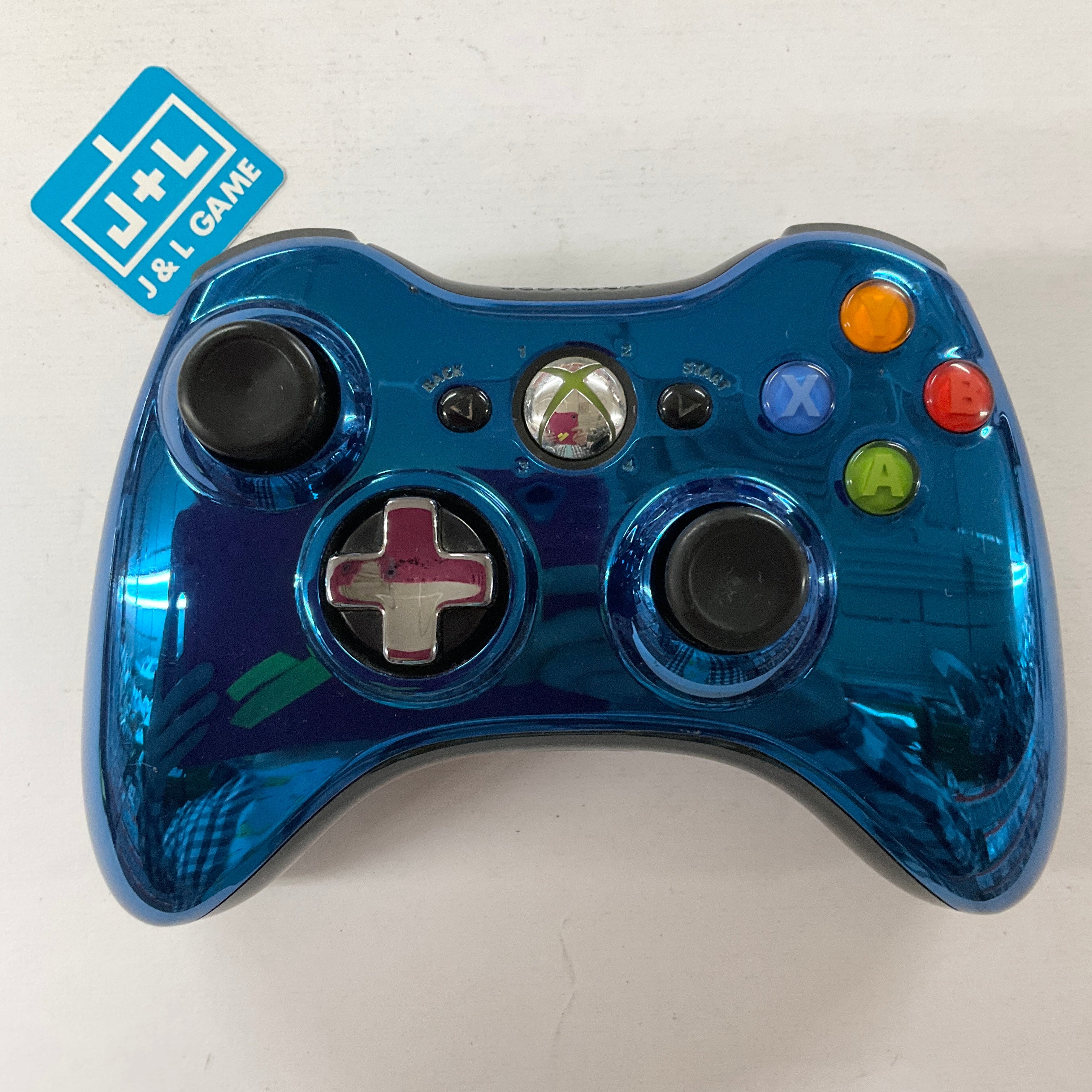 Microsoft Xbox 360 Wireless Controller (Metallic Blue) - Xbox 360 [Pre-Owned] Accessories Microsoft   