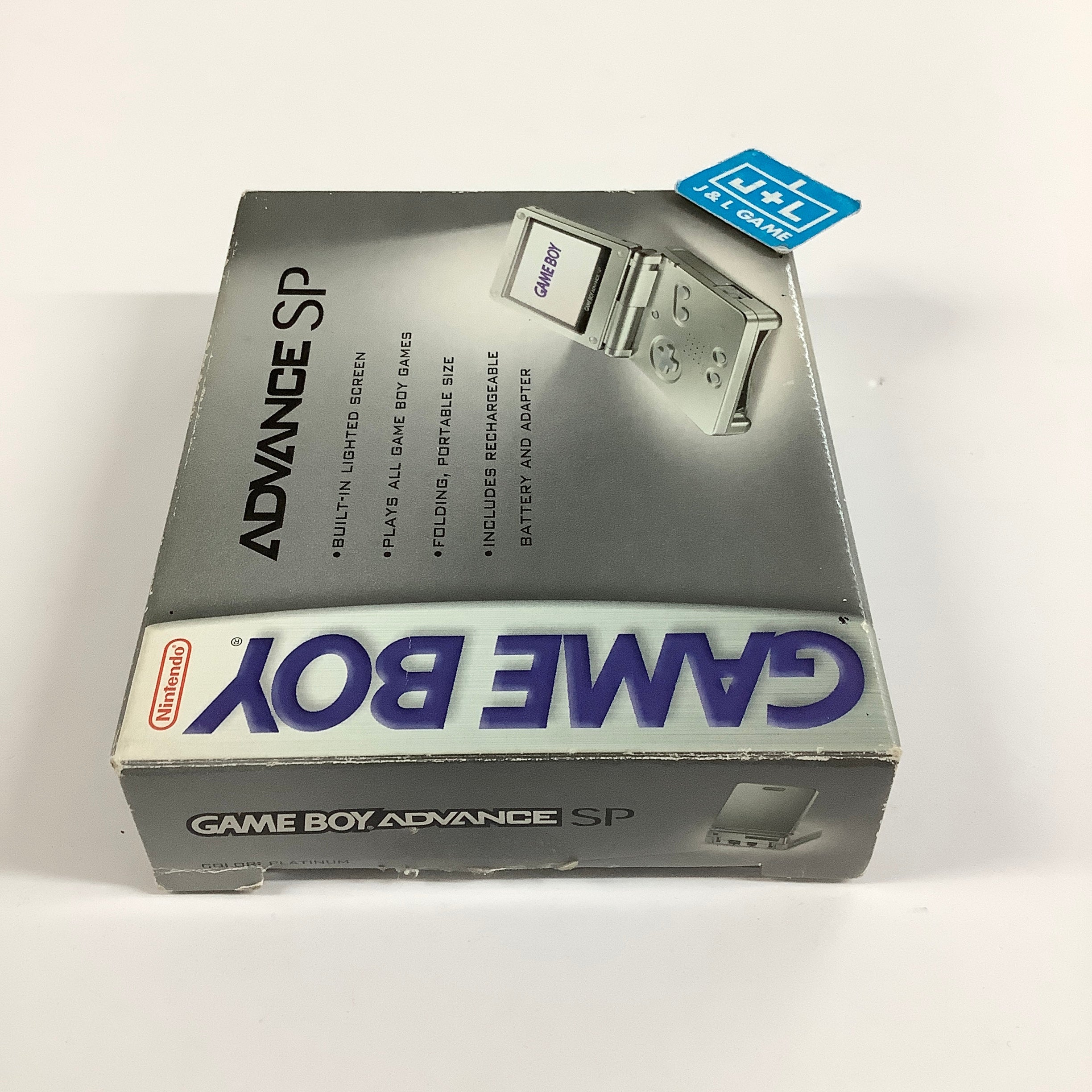 Nintendo Game Boy Advance SP Console AGS-001 (Silver) - (GBA) Game Boy Advance SP [Pre-Owned]
