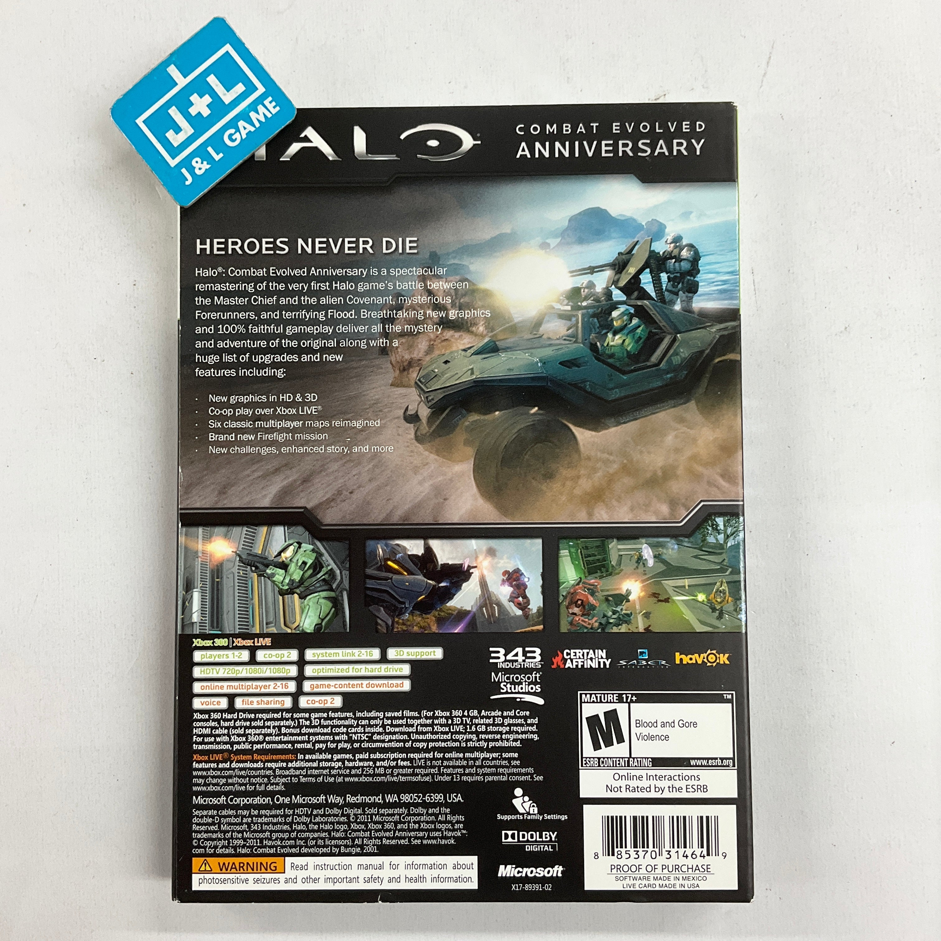Halo: Combat Evolved Anniversary - Xbox 360 Video Games Microsoft