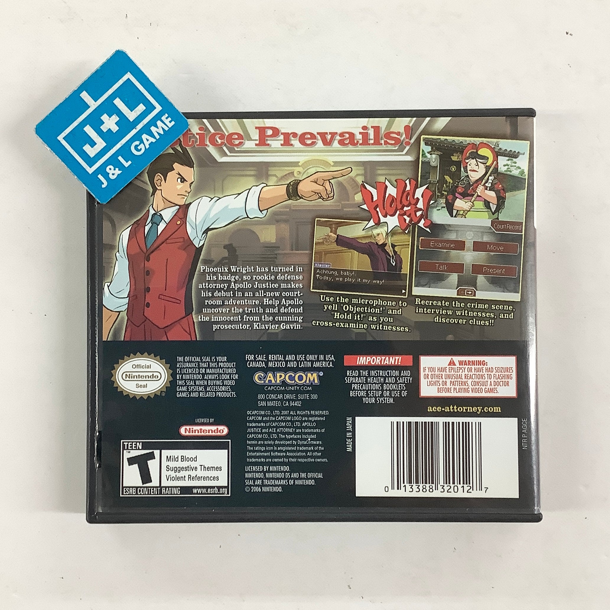 Apollo Justice: Ace Attorney - (NDS) Nintendo DS [Pre-Owned] Video Games Capcom