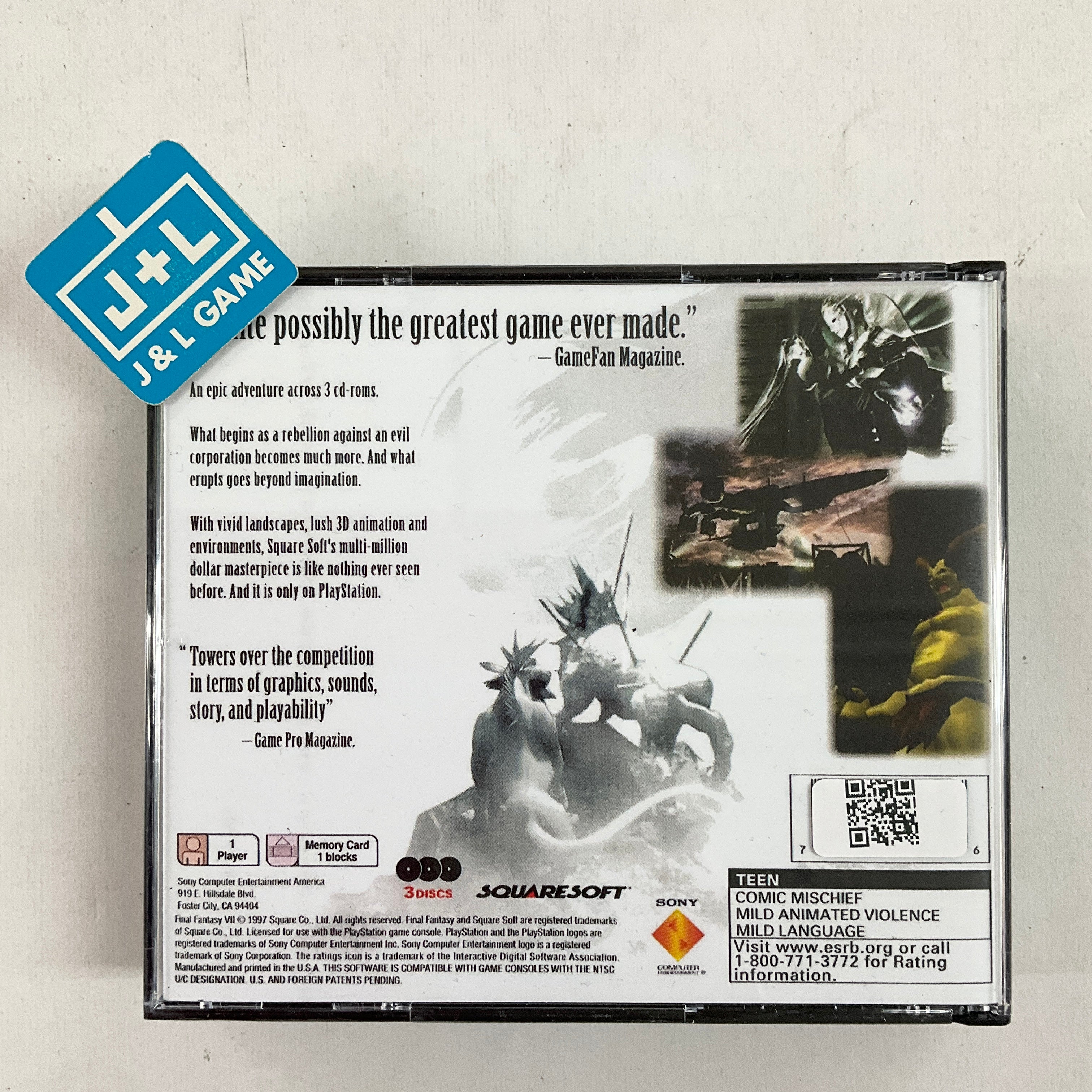 Final Fantasy VII (Greatest Hits) - (PS1) PlayStation 1 [Pre-Owned] Video Games SCEA