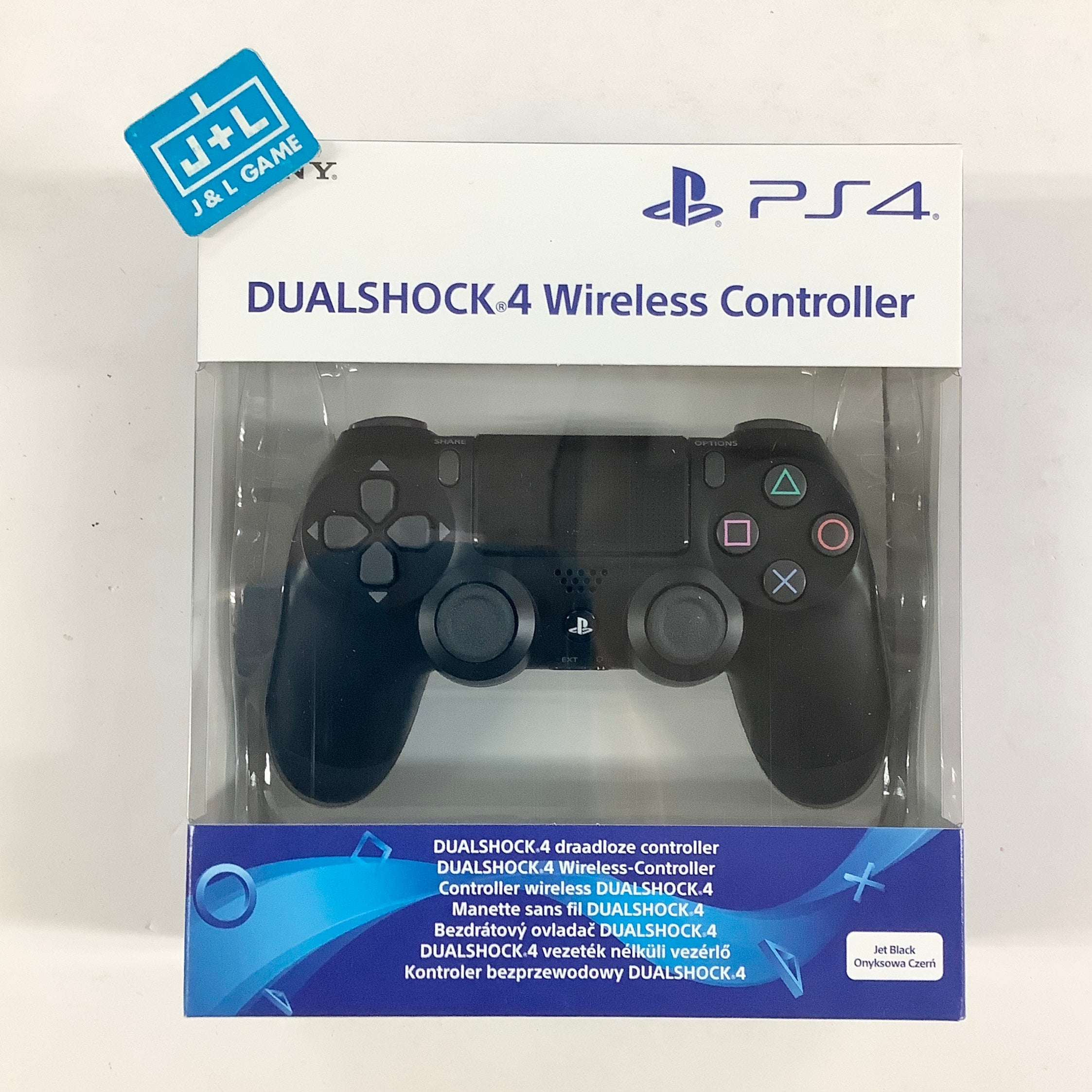SONY DualShock 4 Wireless Controller (Jet Black) - (PS4) PlayStation 4 (European Import) Accessories Sony
