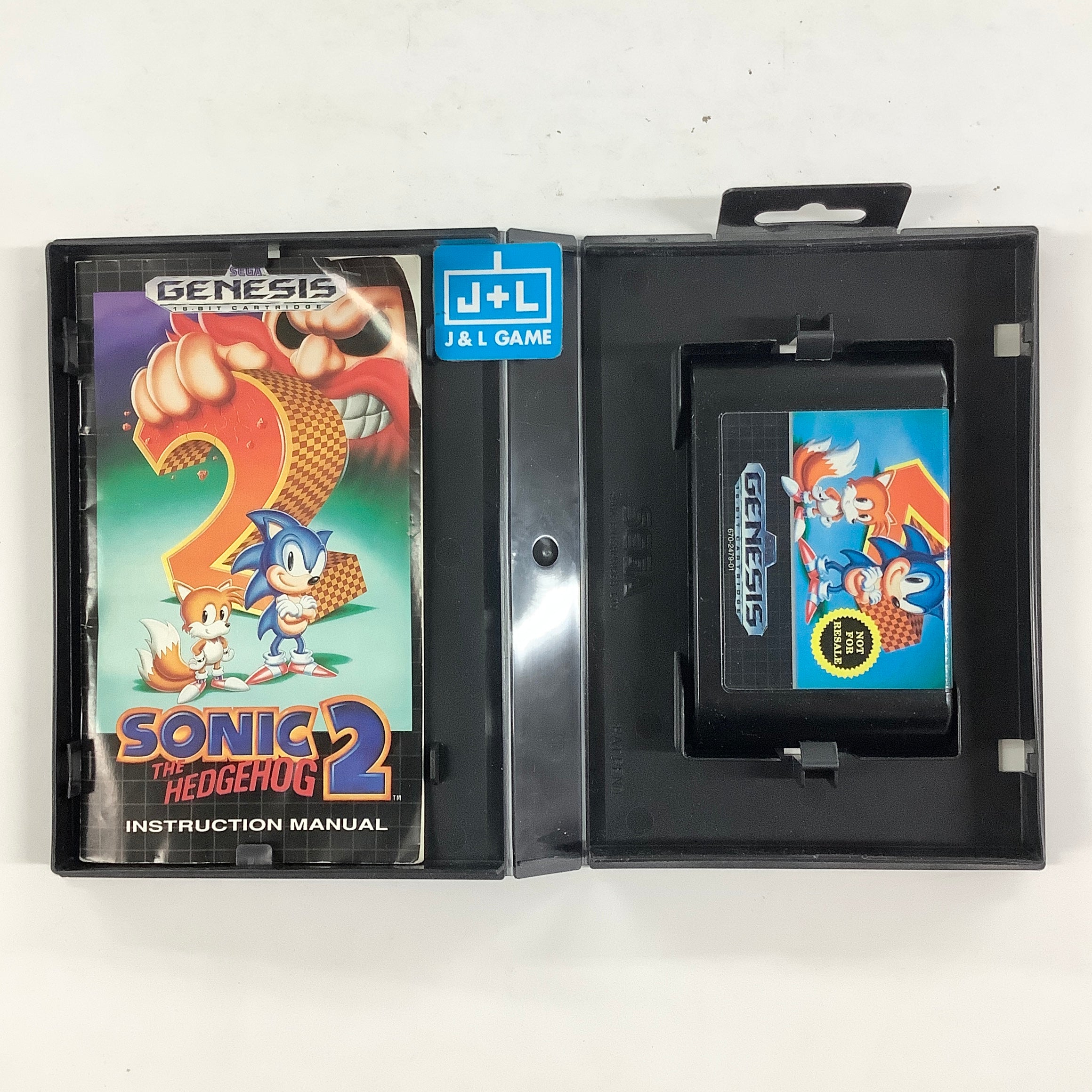 Sonic the Hedgehog 2 (Not For ReSale) - (SG) SEGA Genesis [Pre-Owned] Video Games Sega
