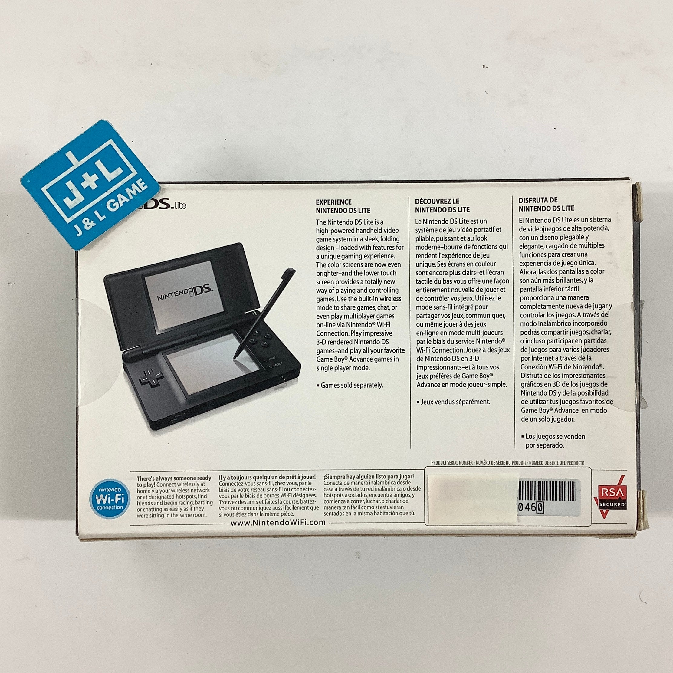 Nintendo DS Lite Console (Onyx) - (NDS) Nintendo DS [Pre-Owned] Consoles Nintendo