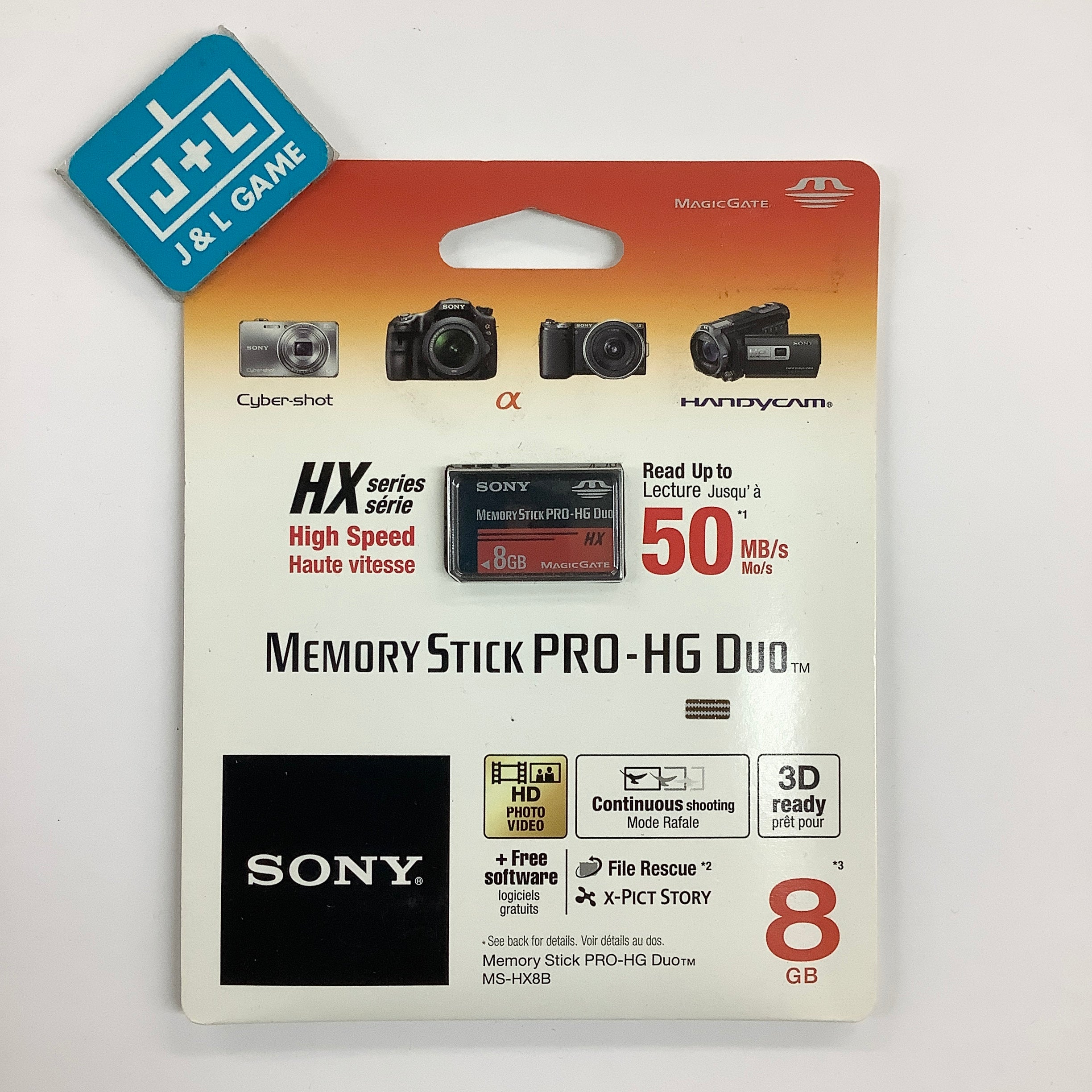 Sony 8 GB PRO-HG Duo HX Memory Stick - SONY PSP ACCESSORIES Sony