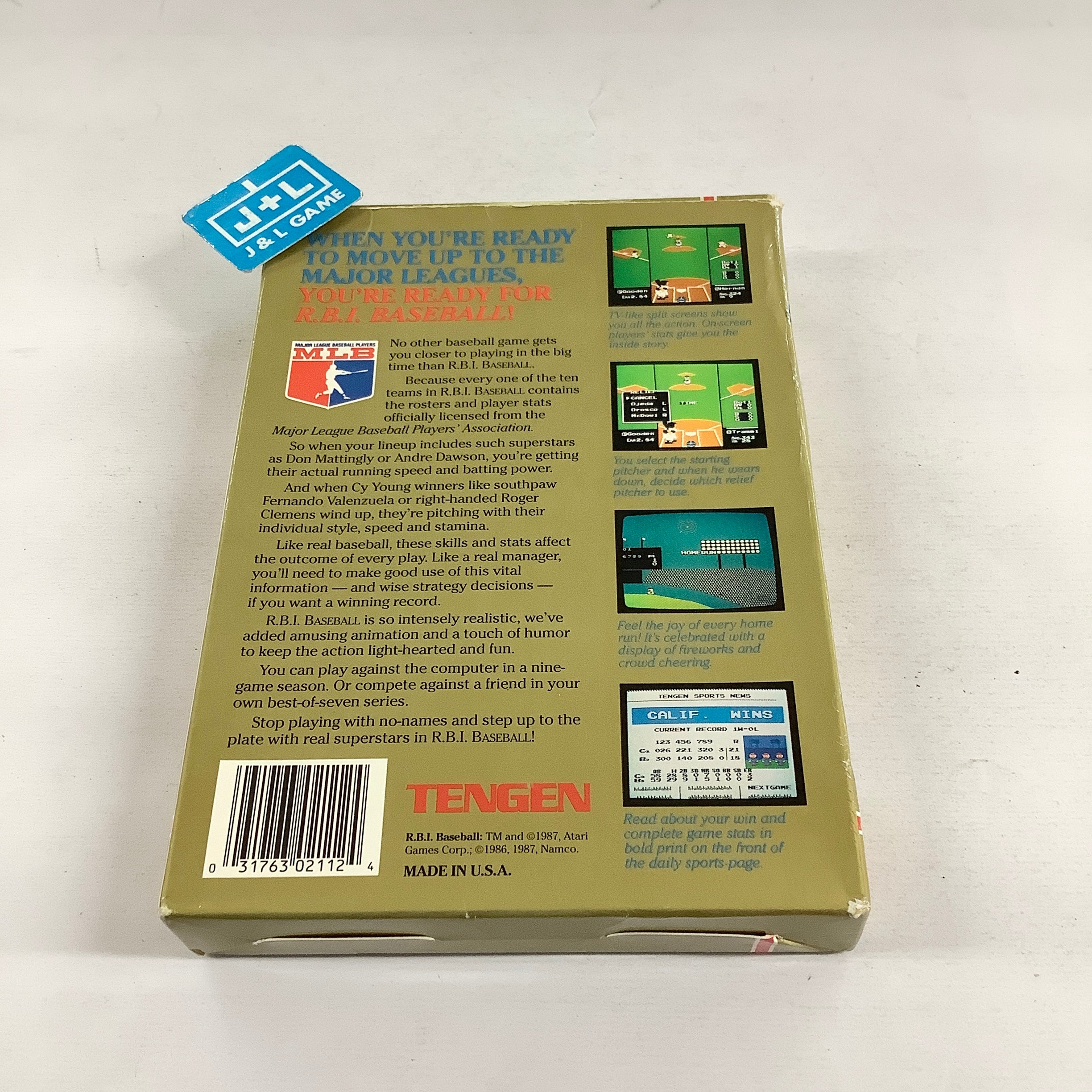 R.B.I. Baseball (Unlicensed) - (NES) Nintendo Entertainment System [Pre-Owned] Video Games Tengen
