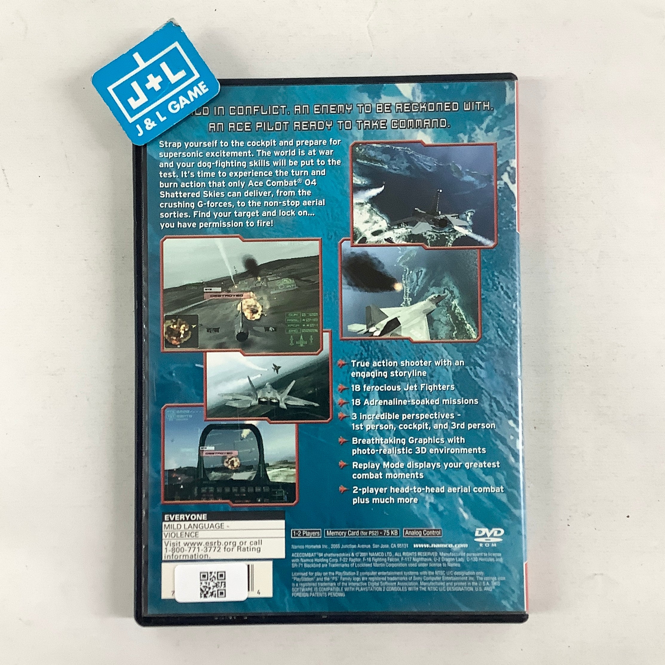 Ace Combat 04: Shattered Skies (Greatest Hits) - (PS2) PlayStation 2 [Pre-Owned] Video Games Namco