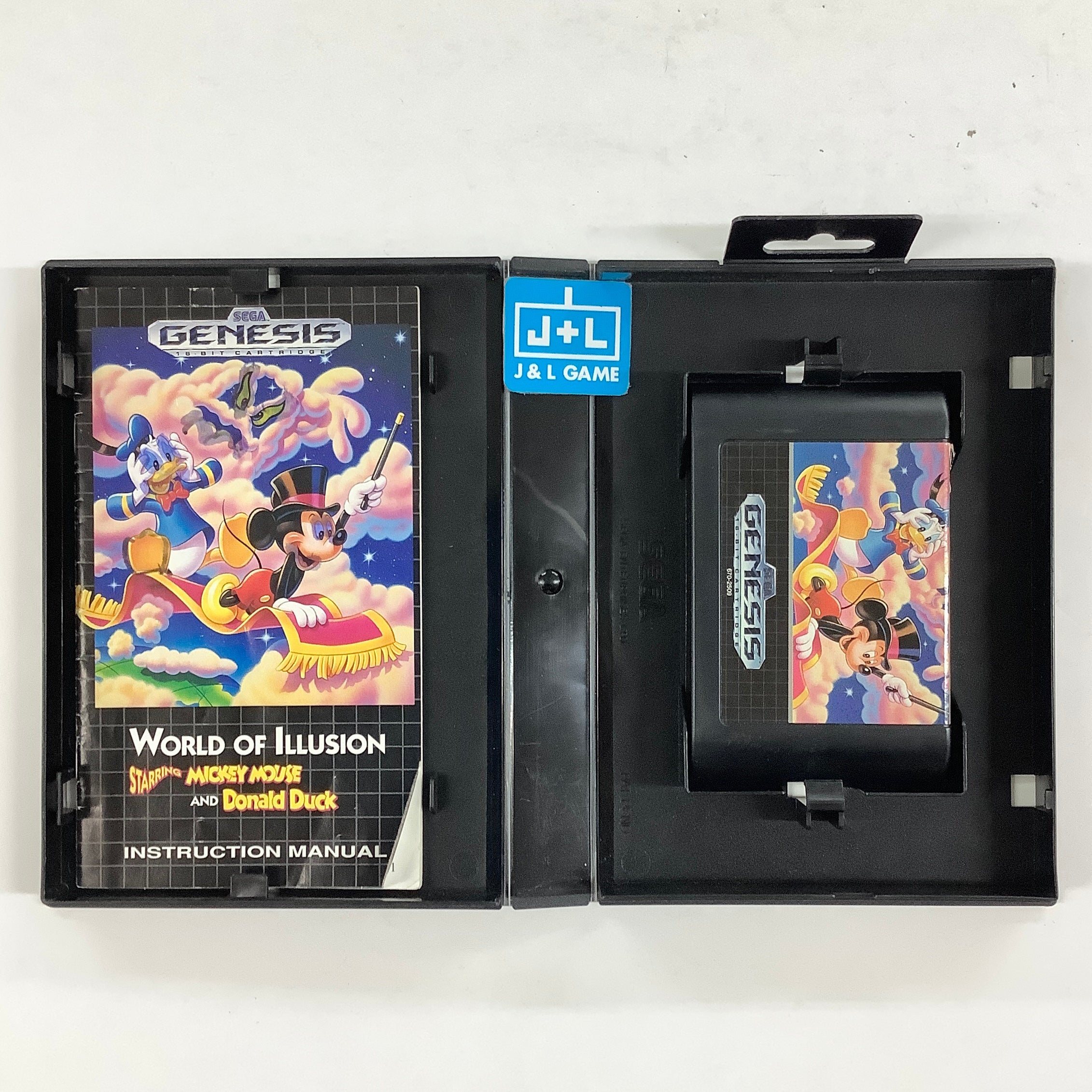 World of Illusion Starring Mickey Mouse and Donald Duck - (SG) SEGA Genesis [Pre-Owned] Video Games Sega