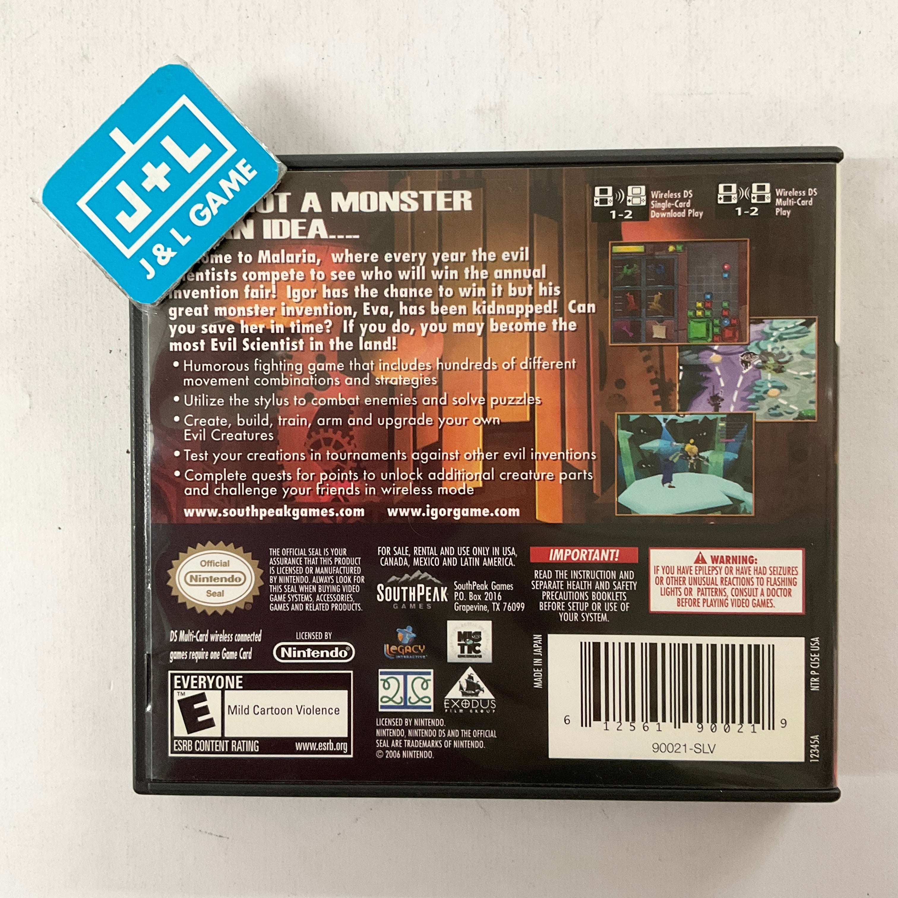 Igor the Game - (NDS) Nintendo DS [Pre-Owned] Video Games SouthPeak Games   