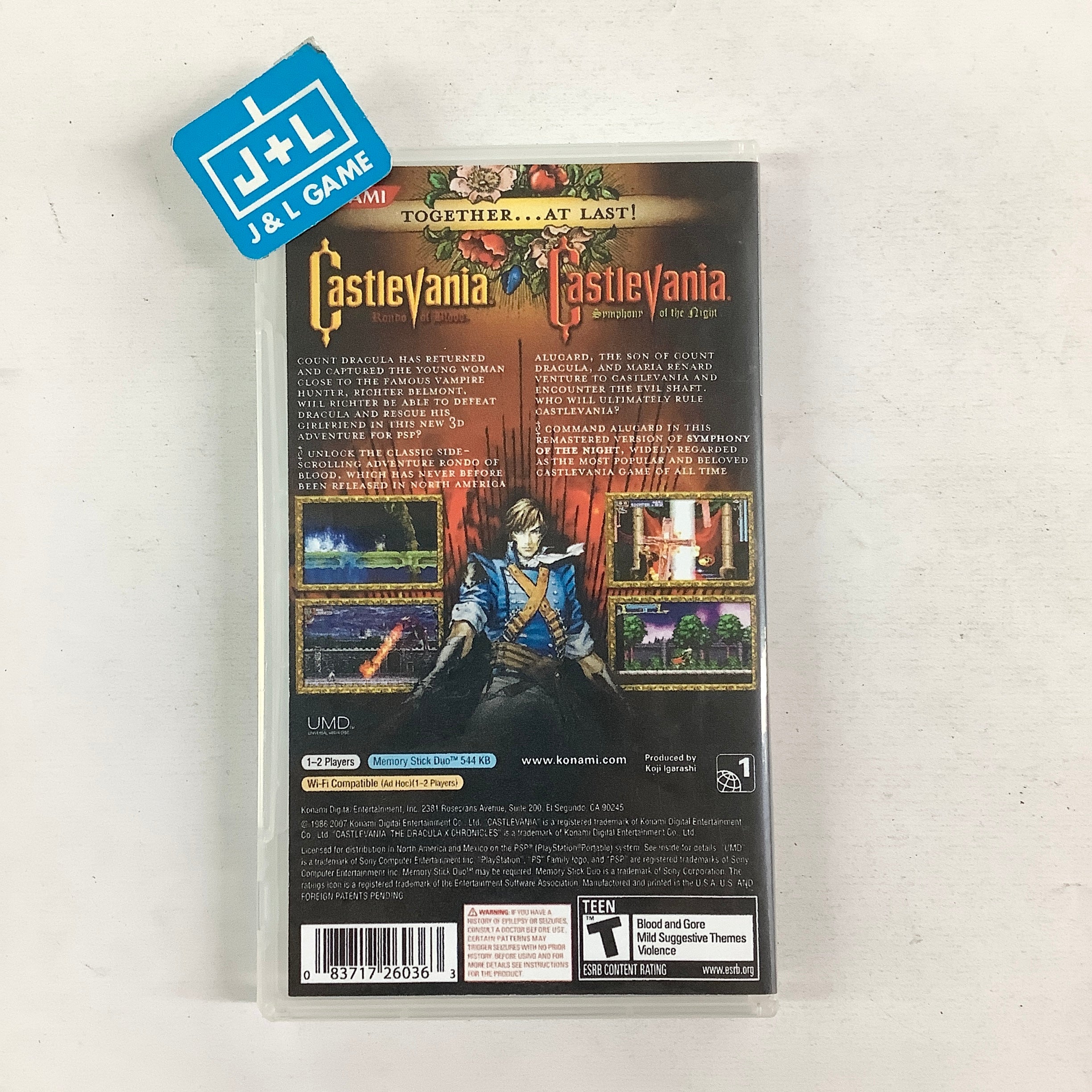 Castlevania: The Dracula X Chronicles - SONY PSP [Pre-Owned] Video Games Konami