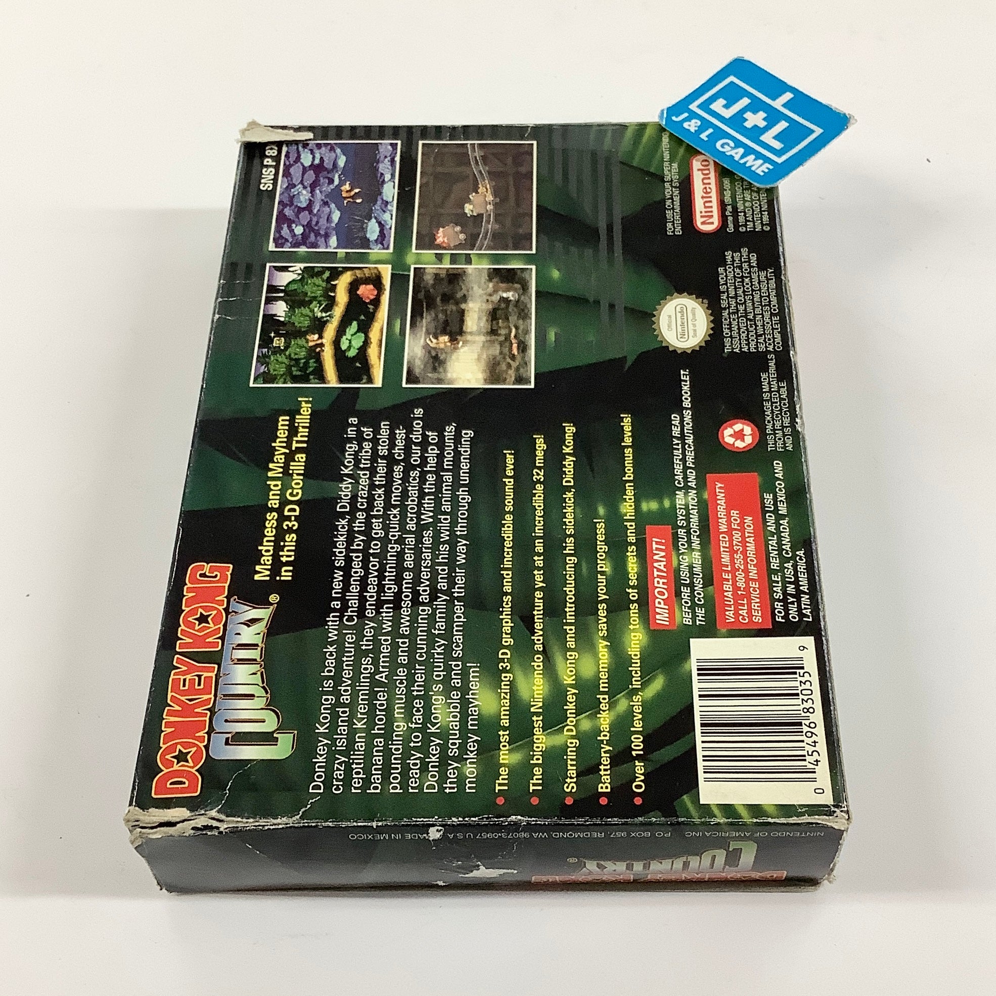 Donkey Kong Country - (SNES) Super Nintendo [Pre-Owned] Video Games Nintendo