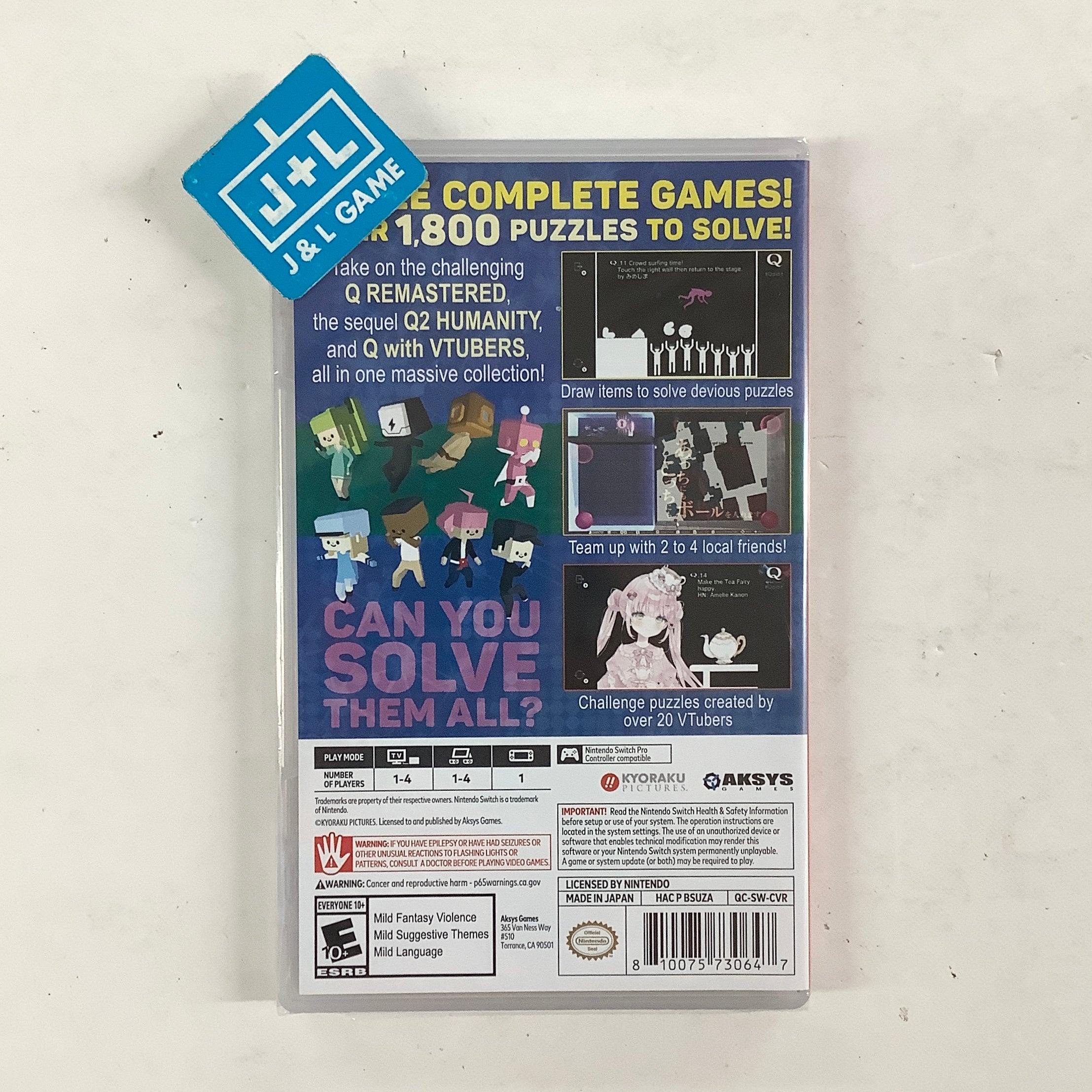 Q Collection - (NSW) Nintendo Switch Video Games Aksys Games