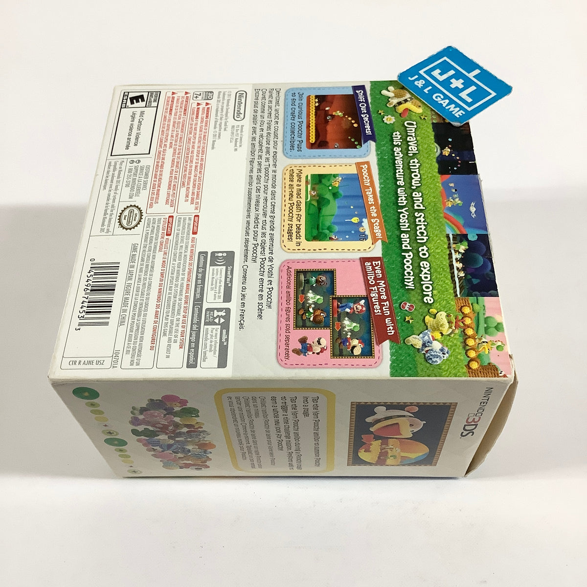 Poochy & Yoshi's Woolly World + Yarn Yoshi amiibo - Nintendo 3DS [Pre-Owned]