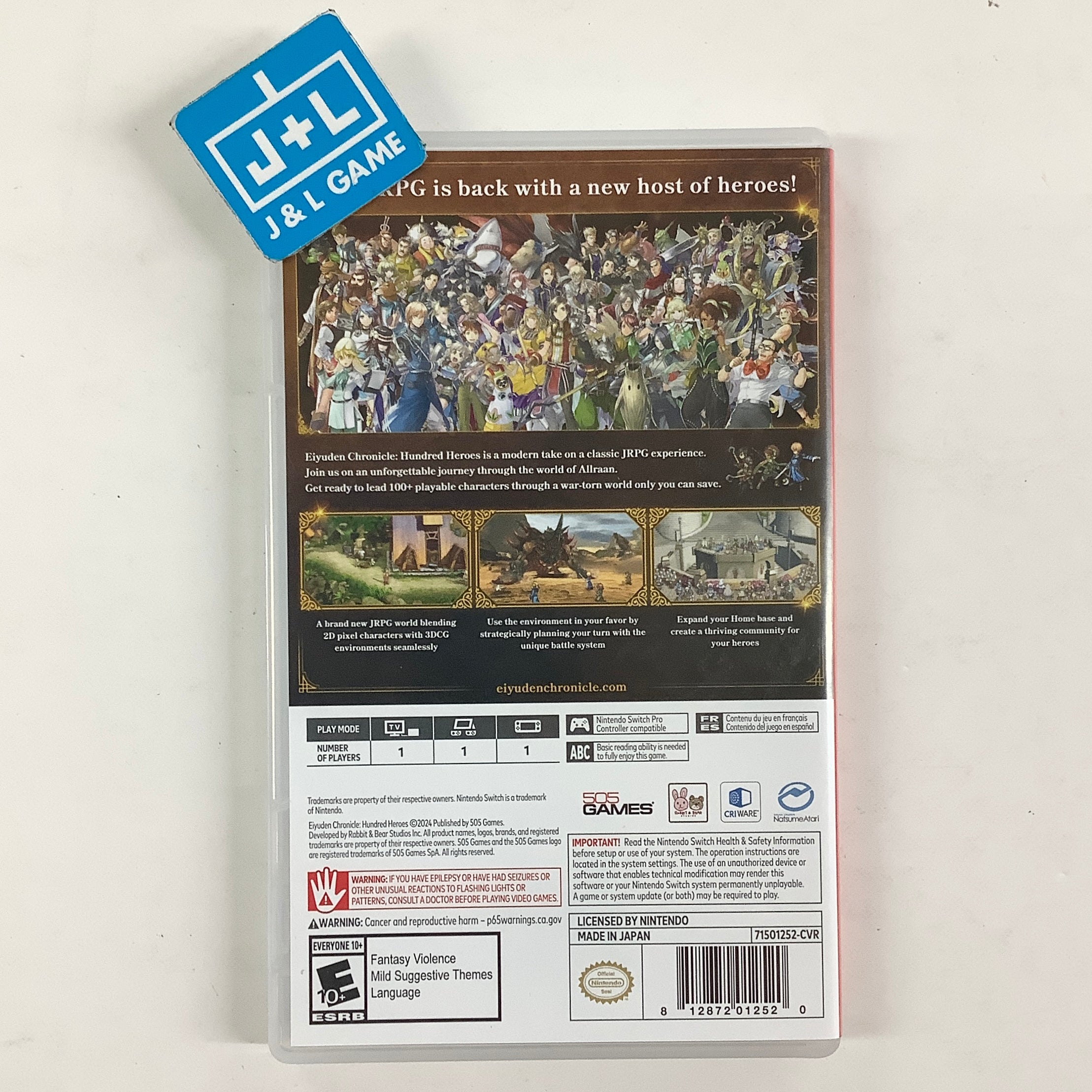 Eiyuden Chronicle: Hundred Heroes - (NSW) Nintendo Switch [Pre-Owned]