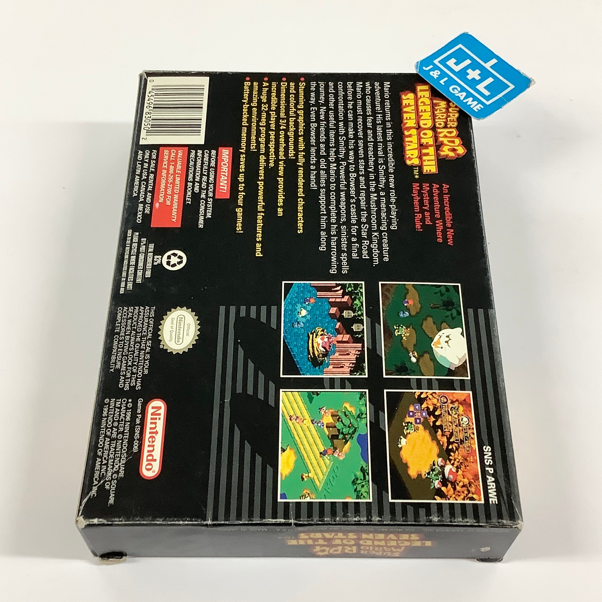 Super Mario RPG: Legend of the Seven Stars - (SNES) Super Nintendo [Pre-Owned] Video Games Nintendo