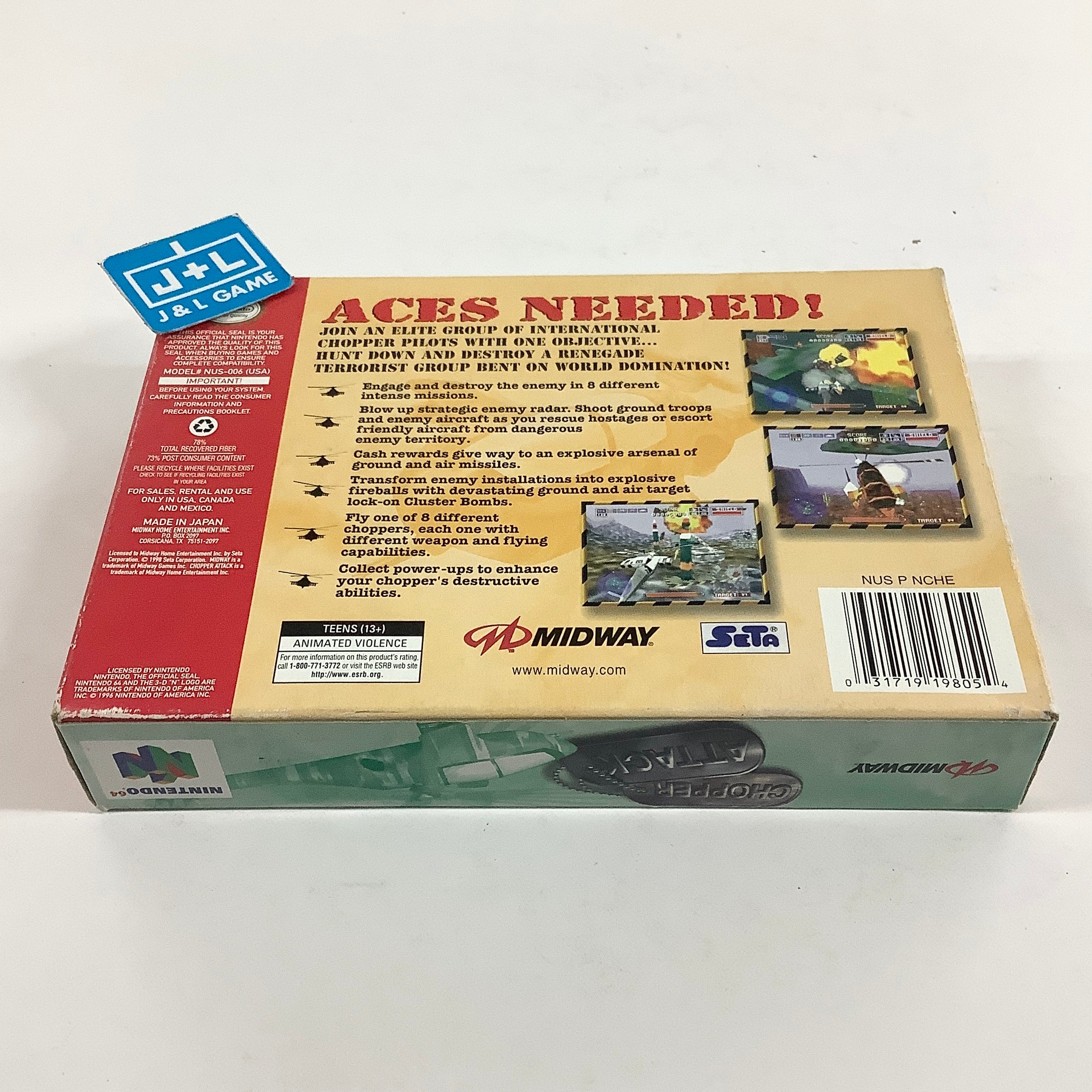 Chopper Attack - (N64) Nintendo 64 [Pre-Owned] Video Games Midway