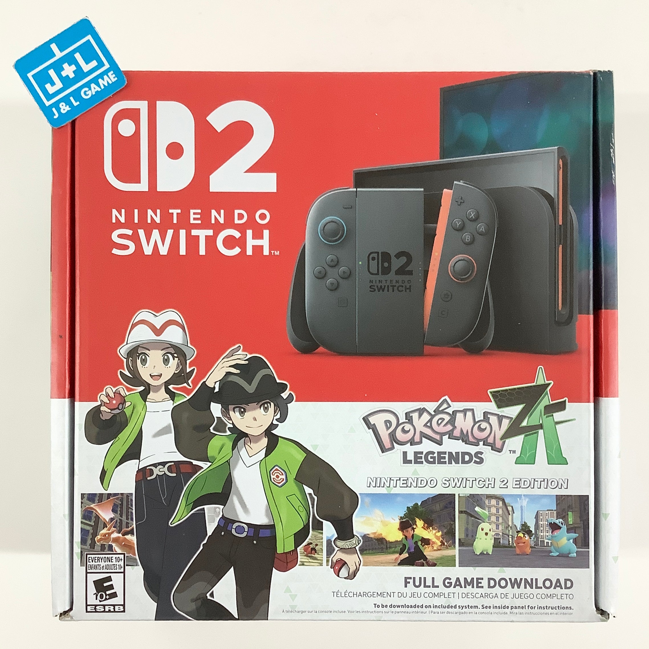 Nintendo Switch 2 (Light Blue/Light Red) (Pokemon Legends Z-A Bundle) - (NS2) Nintendo Switch 2 Consoles Nintendo