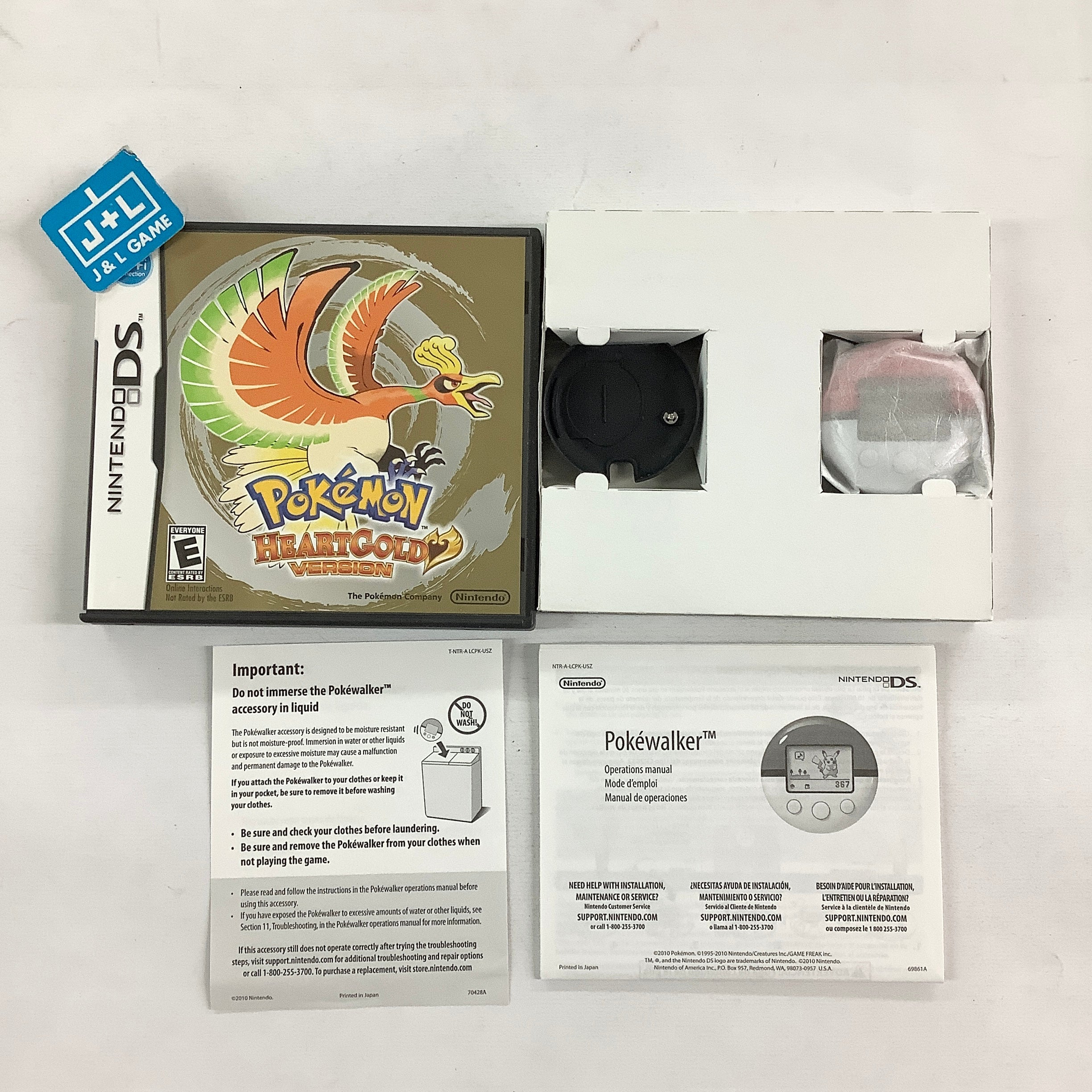 Pokemon HeartGold Version (w/ Pokewalker) - (NDS) Nintendo DS [Pre-Owned] Video Games Nintendo