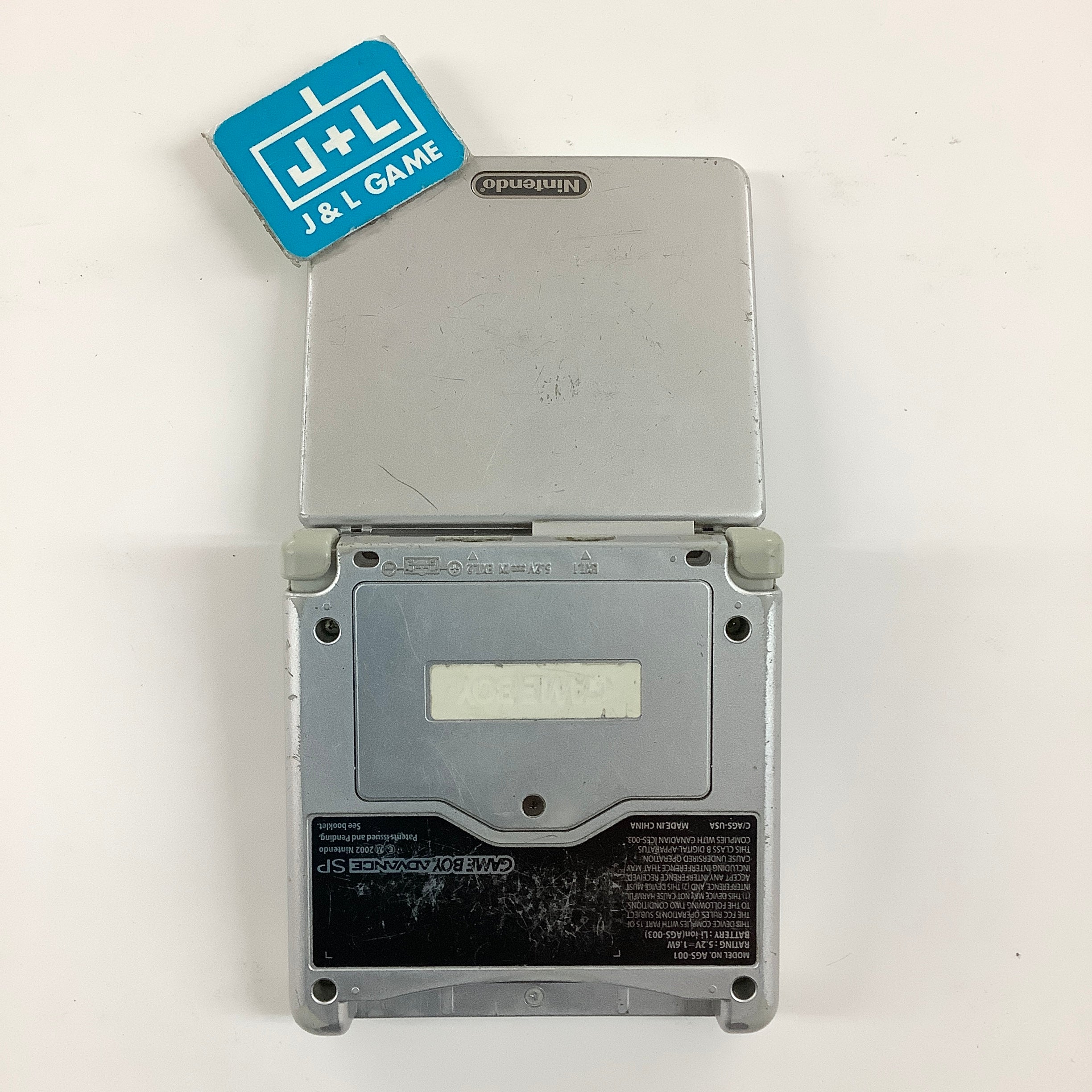 Nintendo Game Boy Advance SP Console AGS-001 (Silver) - (GBA) Game Boy Advance SP [Pre-Owned]