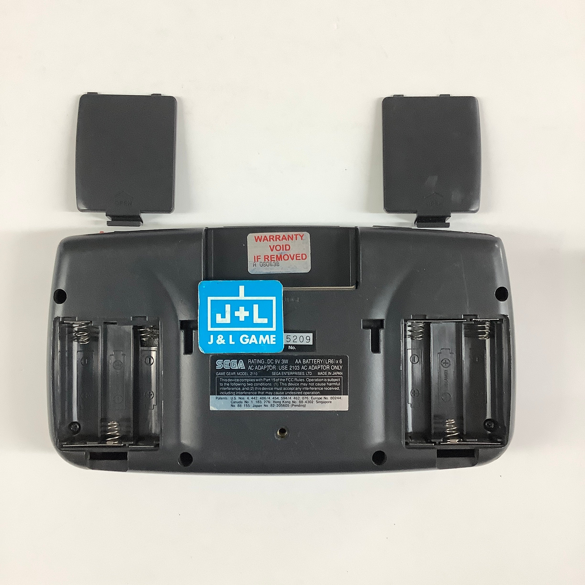 Sega Game Gear Portable Video Game System (Black) - (SGG) SEGA GameGear [Pre-Owned]