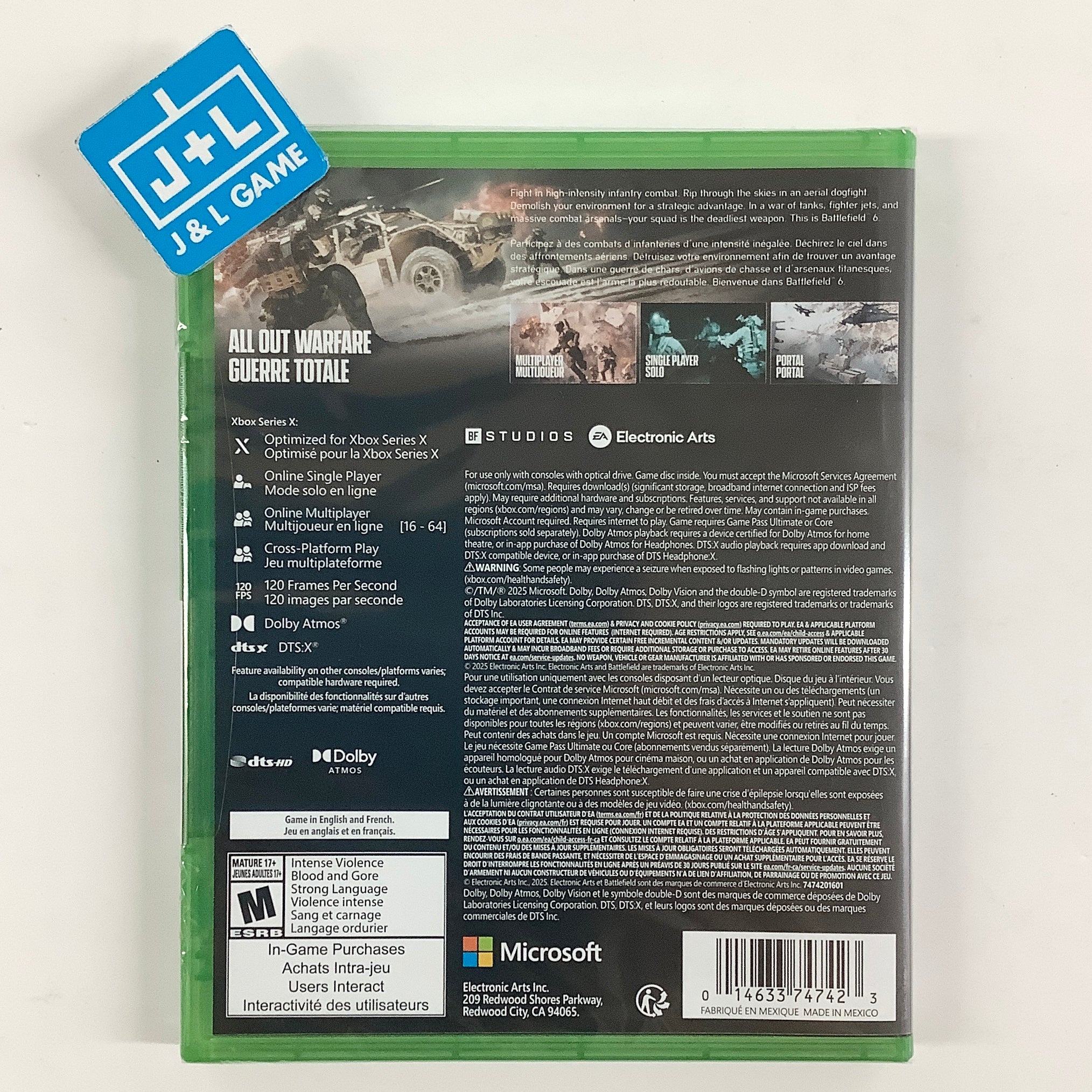 Battlefield 6 - (XSX) Xbox Series X Video Games Electronic Arts