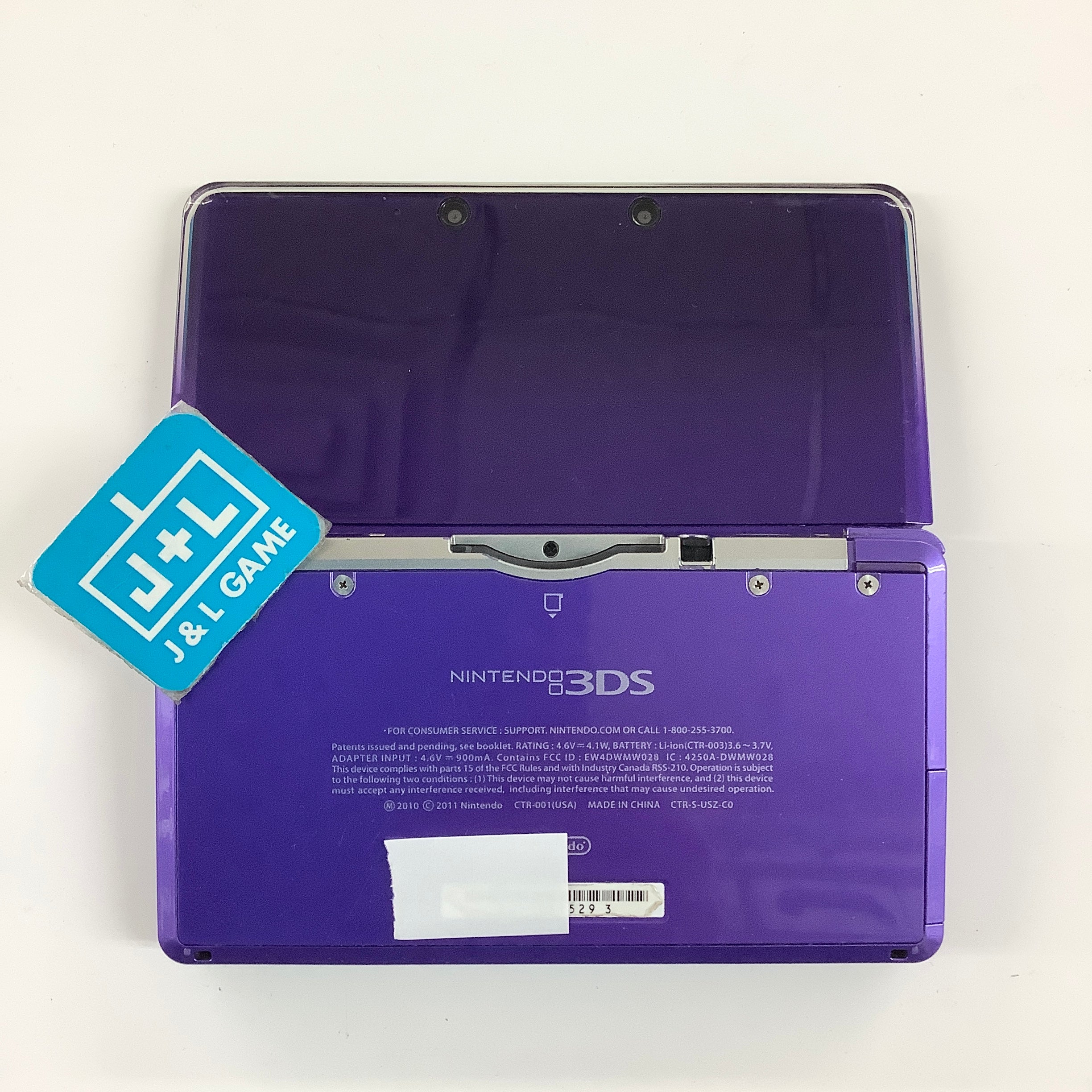 Nintendo 3DS Console (Midnight Purple) - Nintendo 3DS [Pre-Owned] Consoles Nintendo